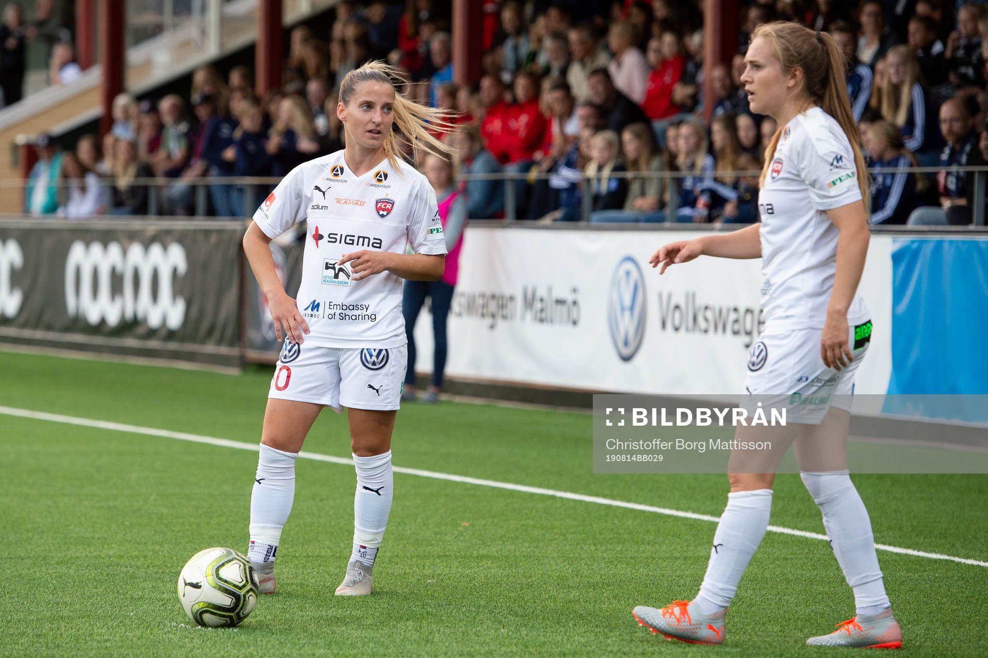 Rosengårds Jelena Cankovic och Fiona Brown