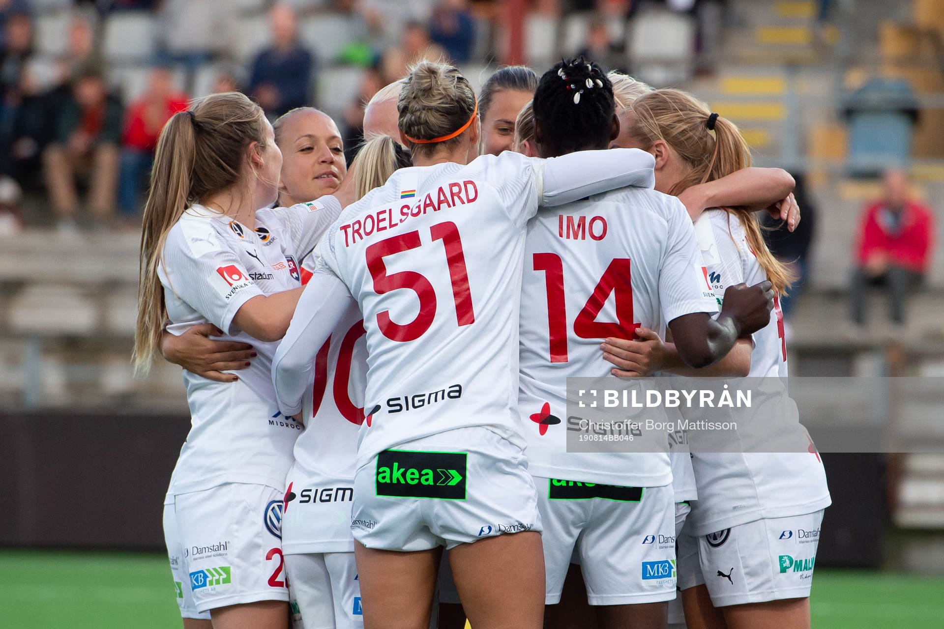 Rosengårds spelare jublar
