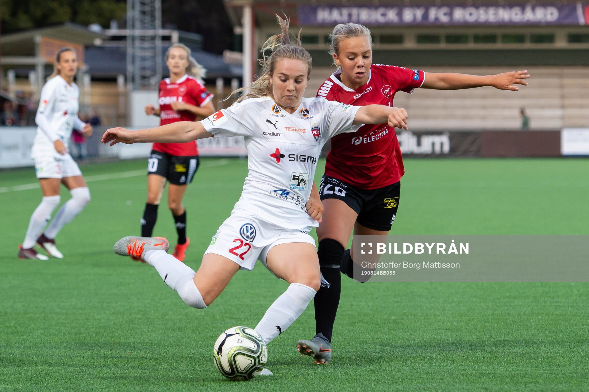 Rosengårds Fiona Brown och Limhamn Bunkeflos Jennie Egeriis