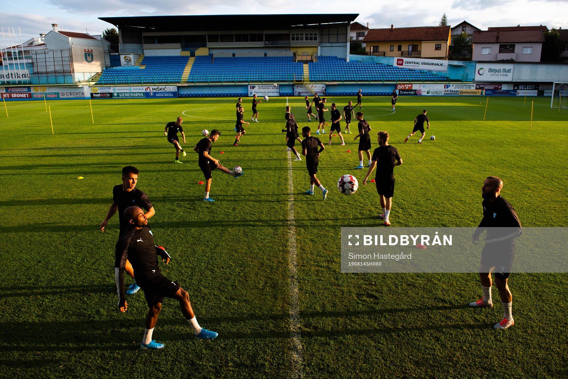 during a training session