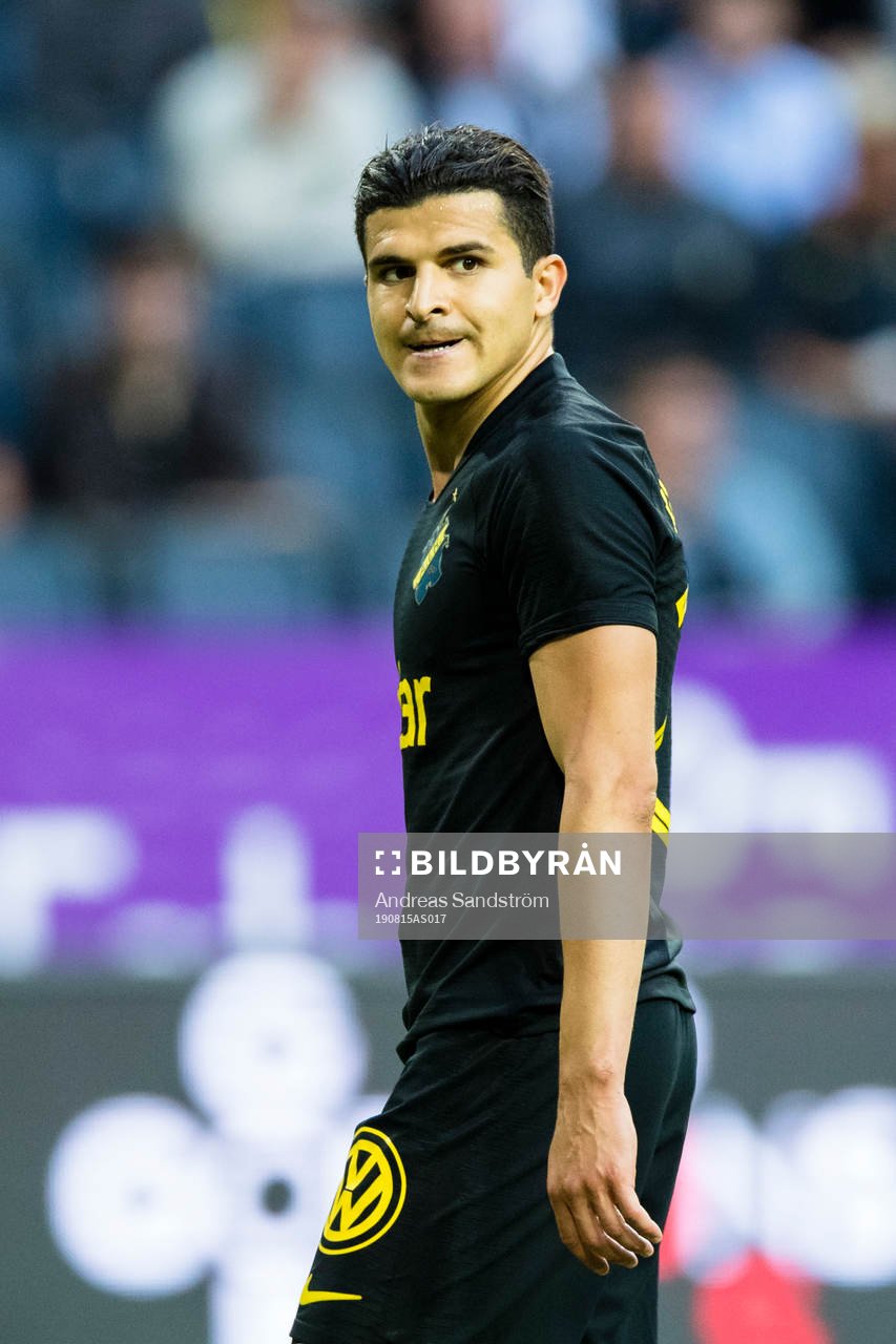 Tarik Elyounoussi of AIK looks dejected