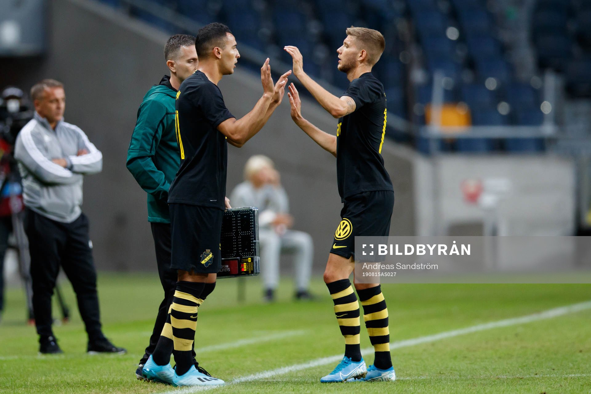 Anton Salétros of AIK is replaced by Nabil Bahoui