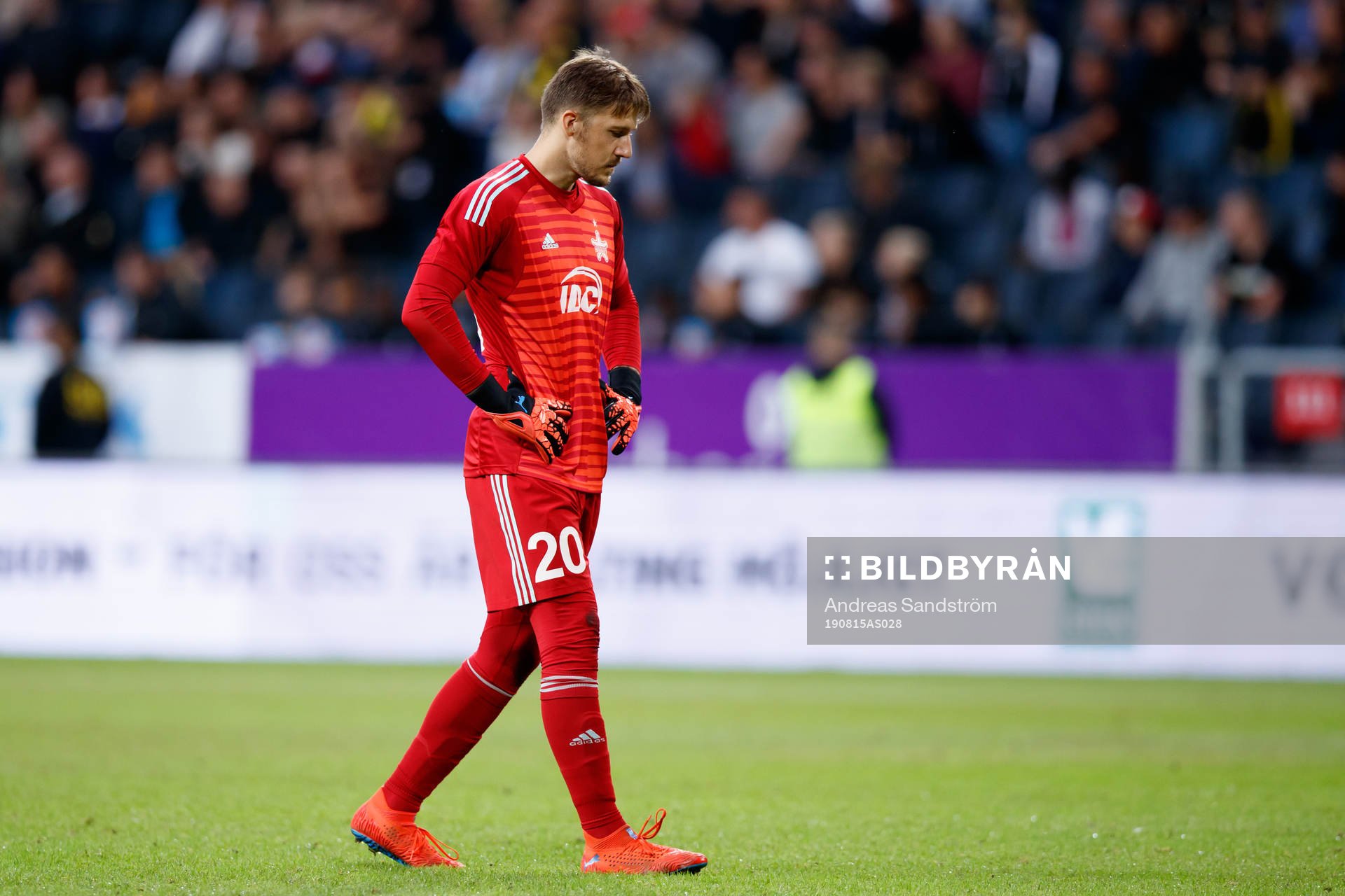 Goalkeeper Zvonimir Mikulic looks dejected