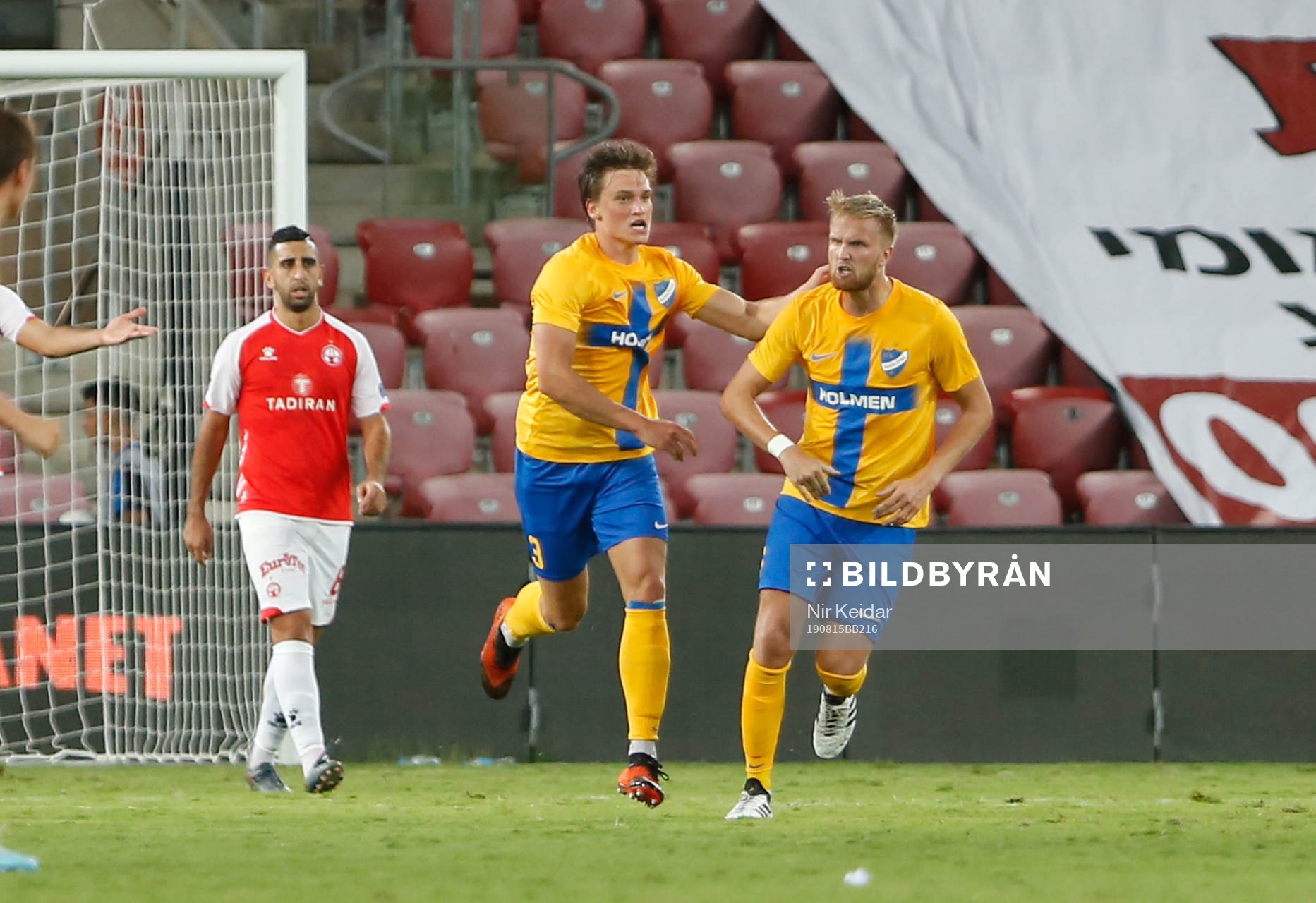 Rasmus Lauritsen of IFK Norrköping celebrates