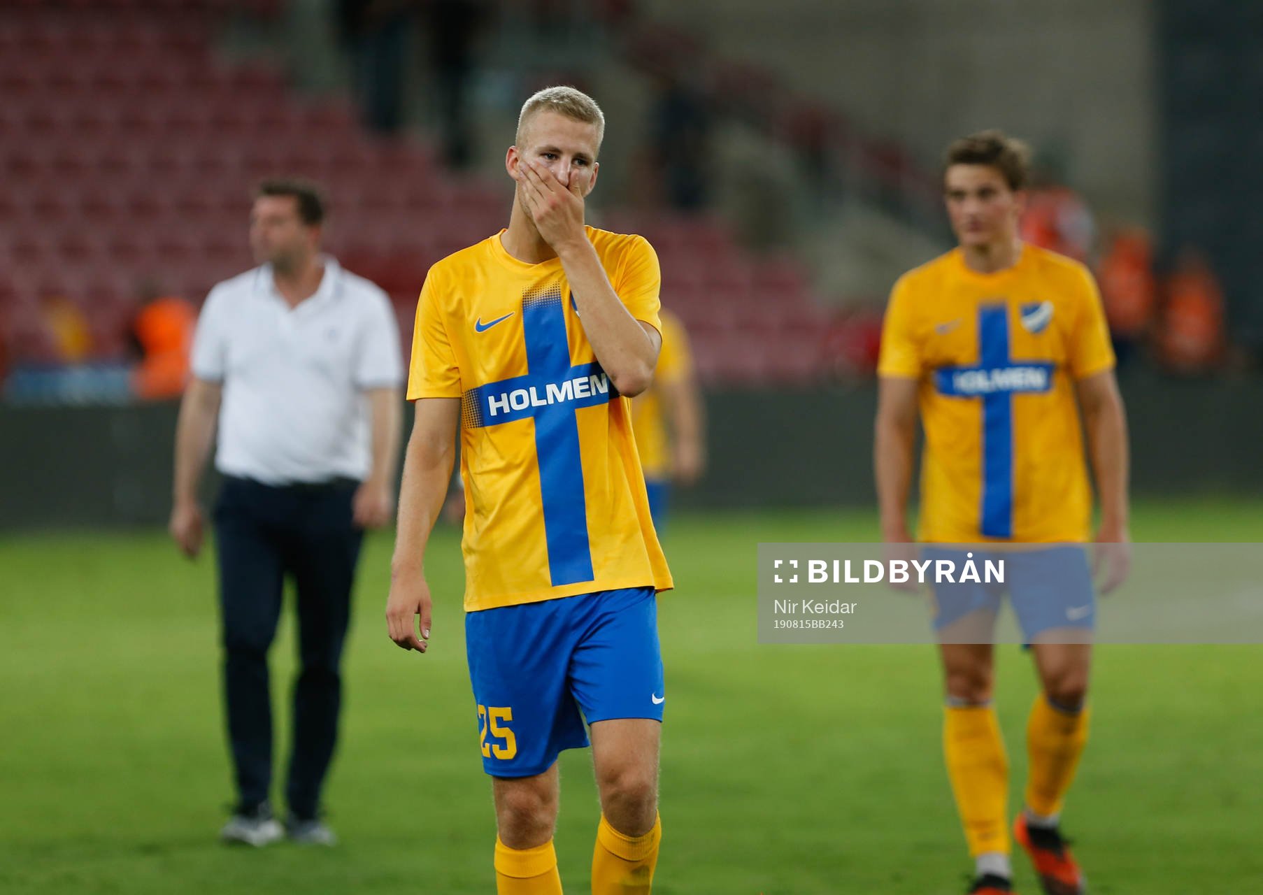 Filip Dagerstål of IFK Norrköping looks dejected