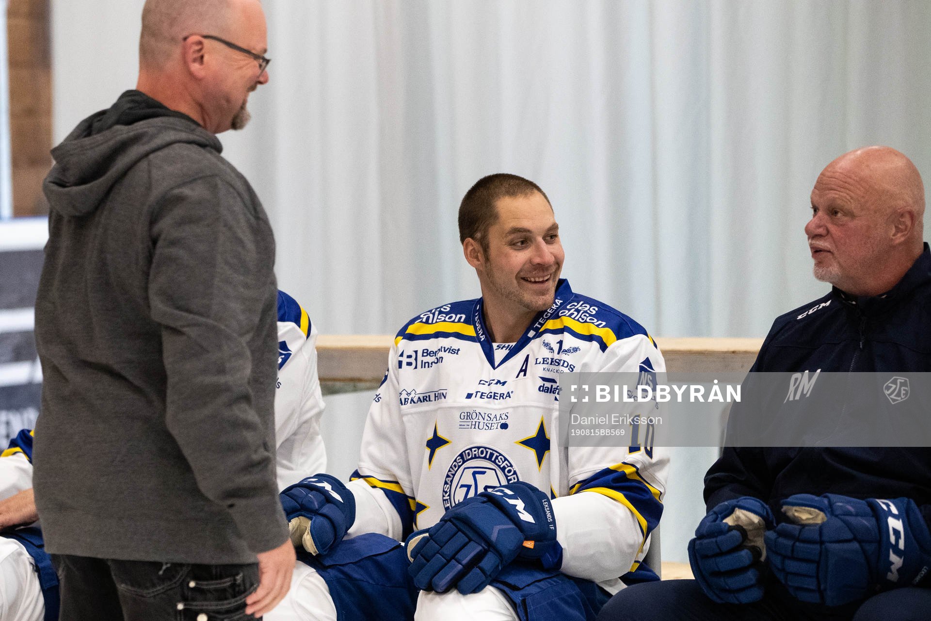 Johan Fransson, Leksand,  bredvid tränare Roger Melin