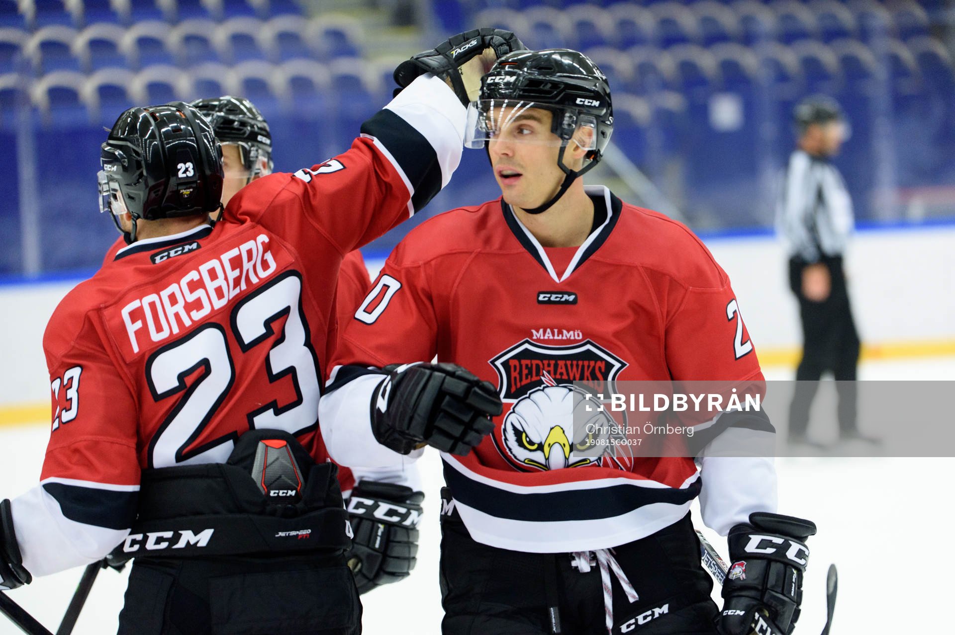 Malmö Redhawks Henrik Hetta jublar