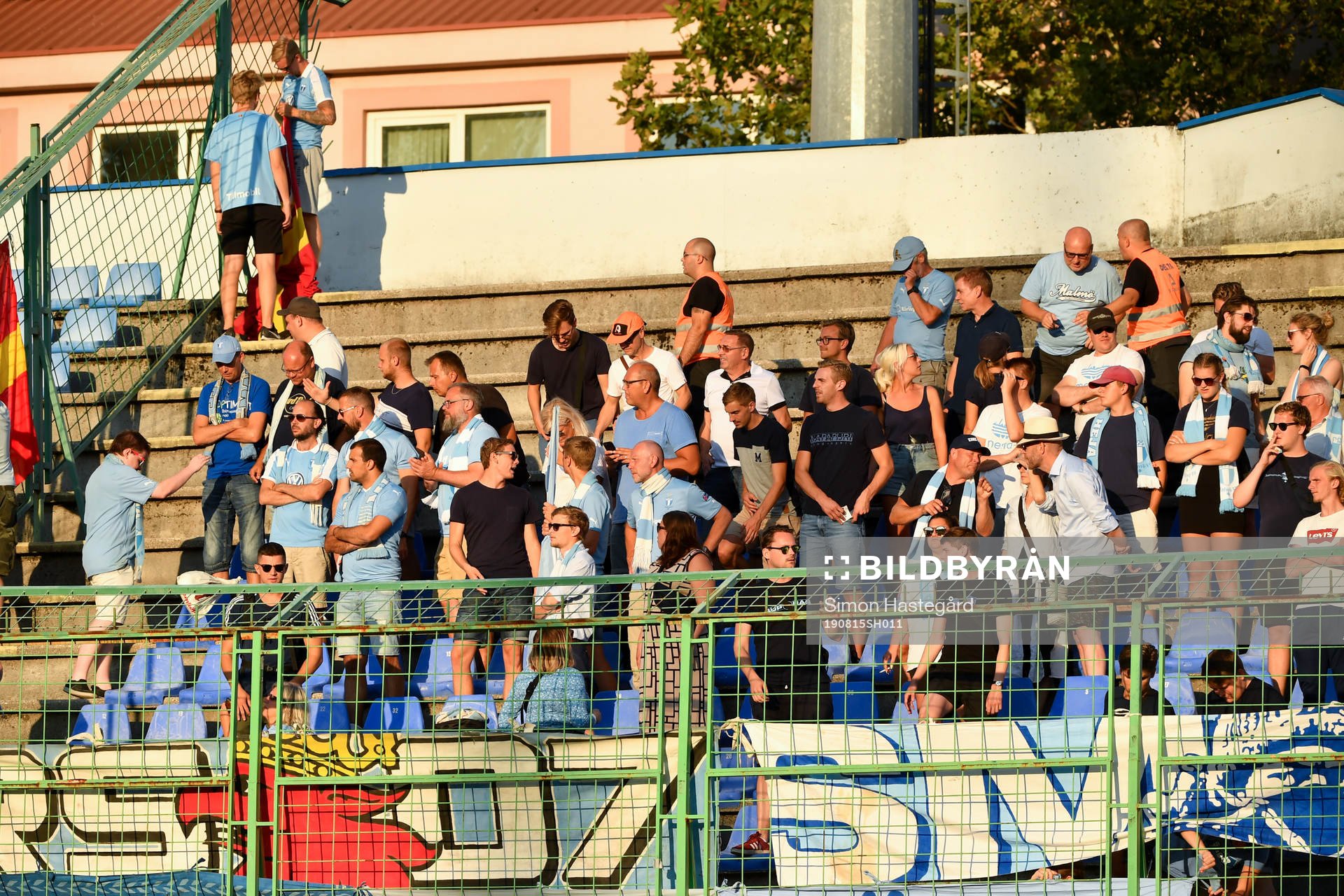 The supporters of Malmö FF in the stands