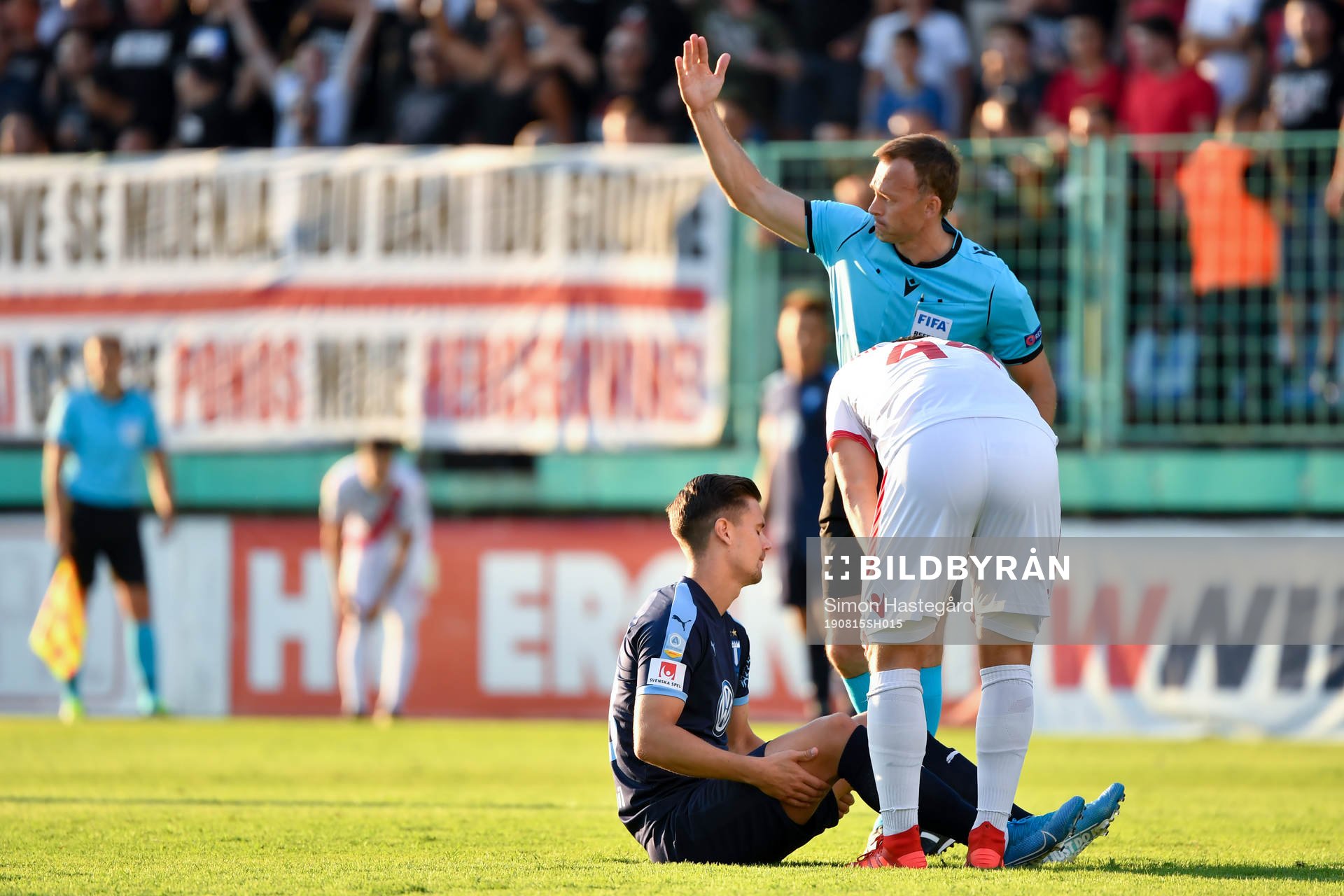 Marcus Antonsson of Malmö FF is injured