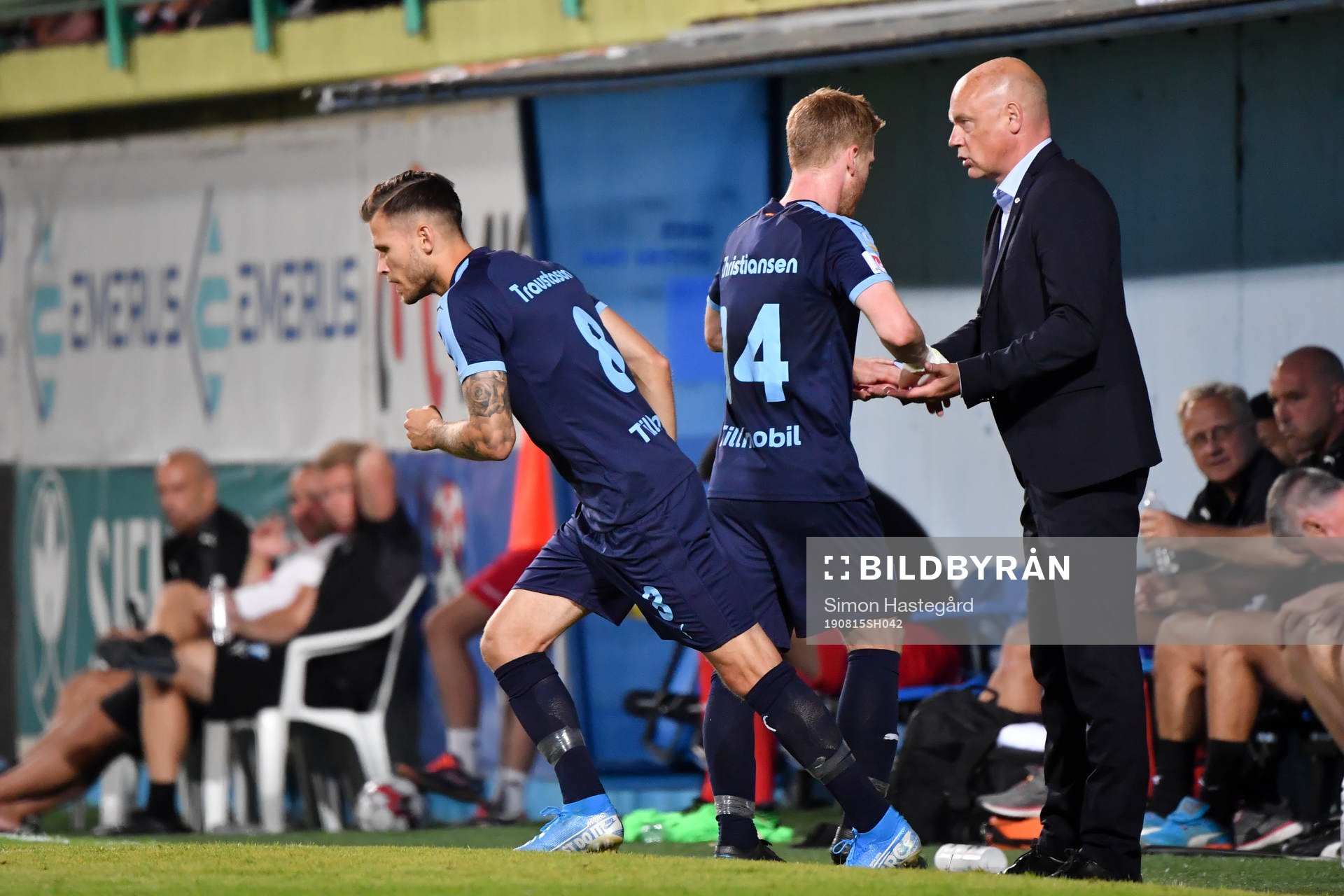 Anders Christiansen of Malmö FF is replaced by Arnor