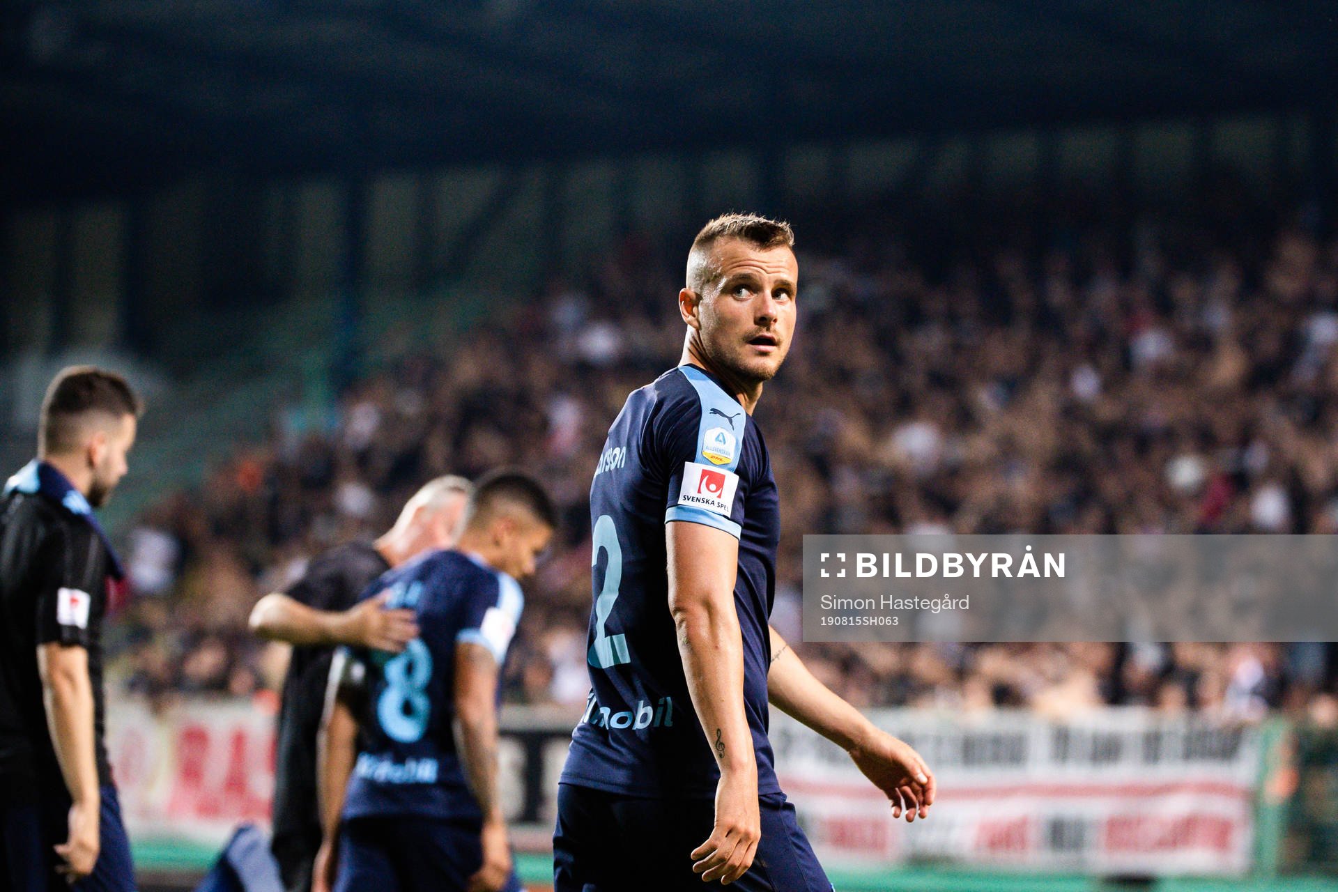 Eric Larsson of Malmö FF celebrates
