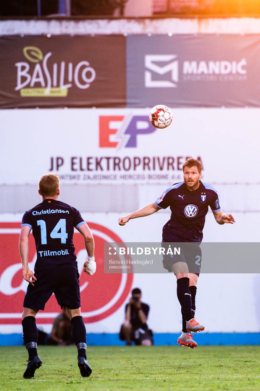 Anders Christiansen and Lasse Nielsen of Malmö FF