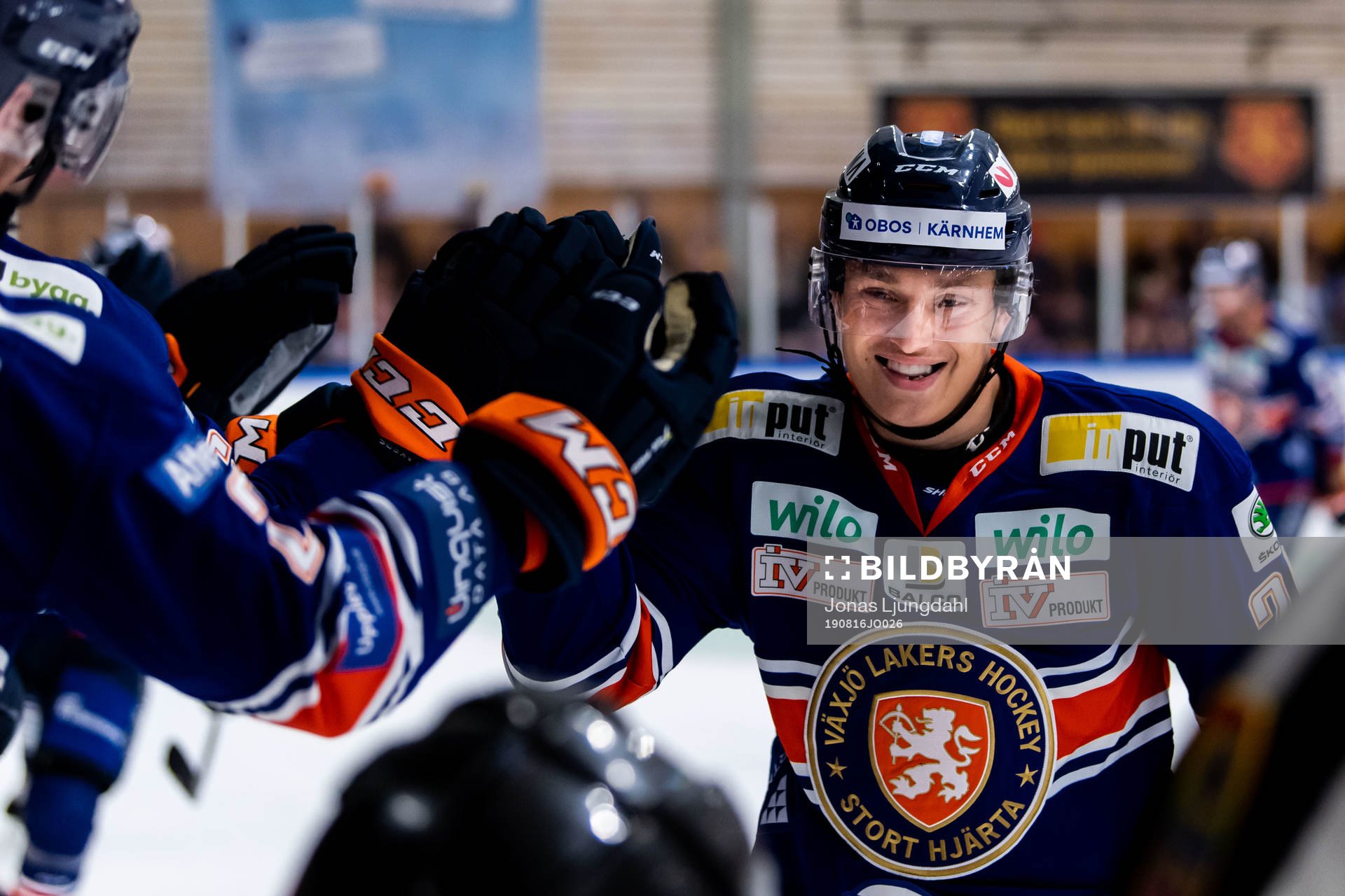 Växjös Pontus Holmberg jublar