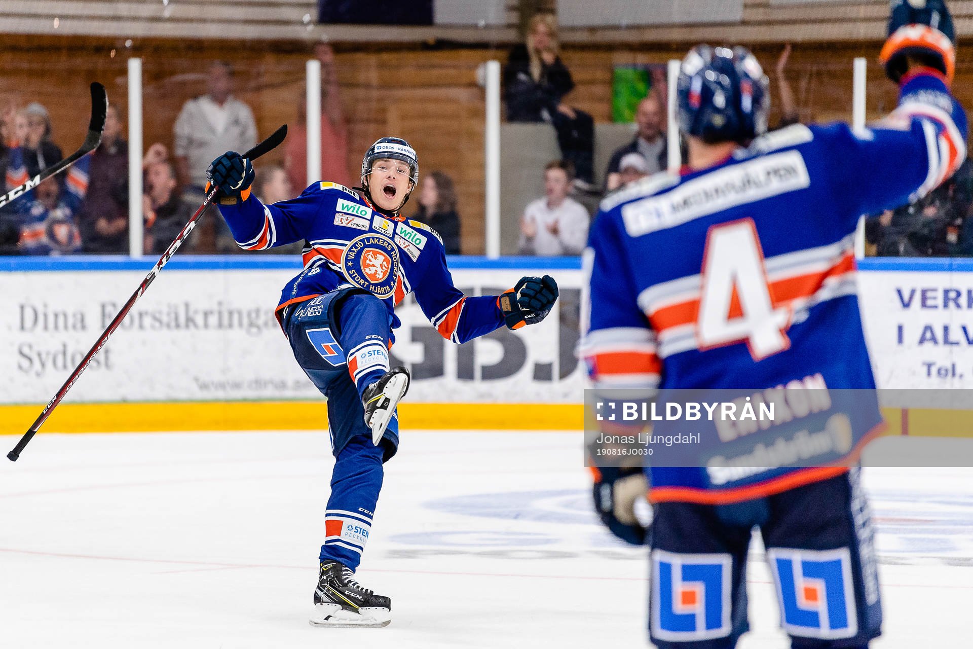 Växjös Pontus Holmberg jublar
