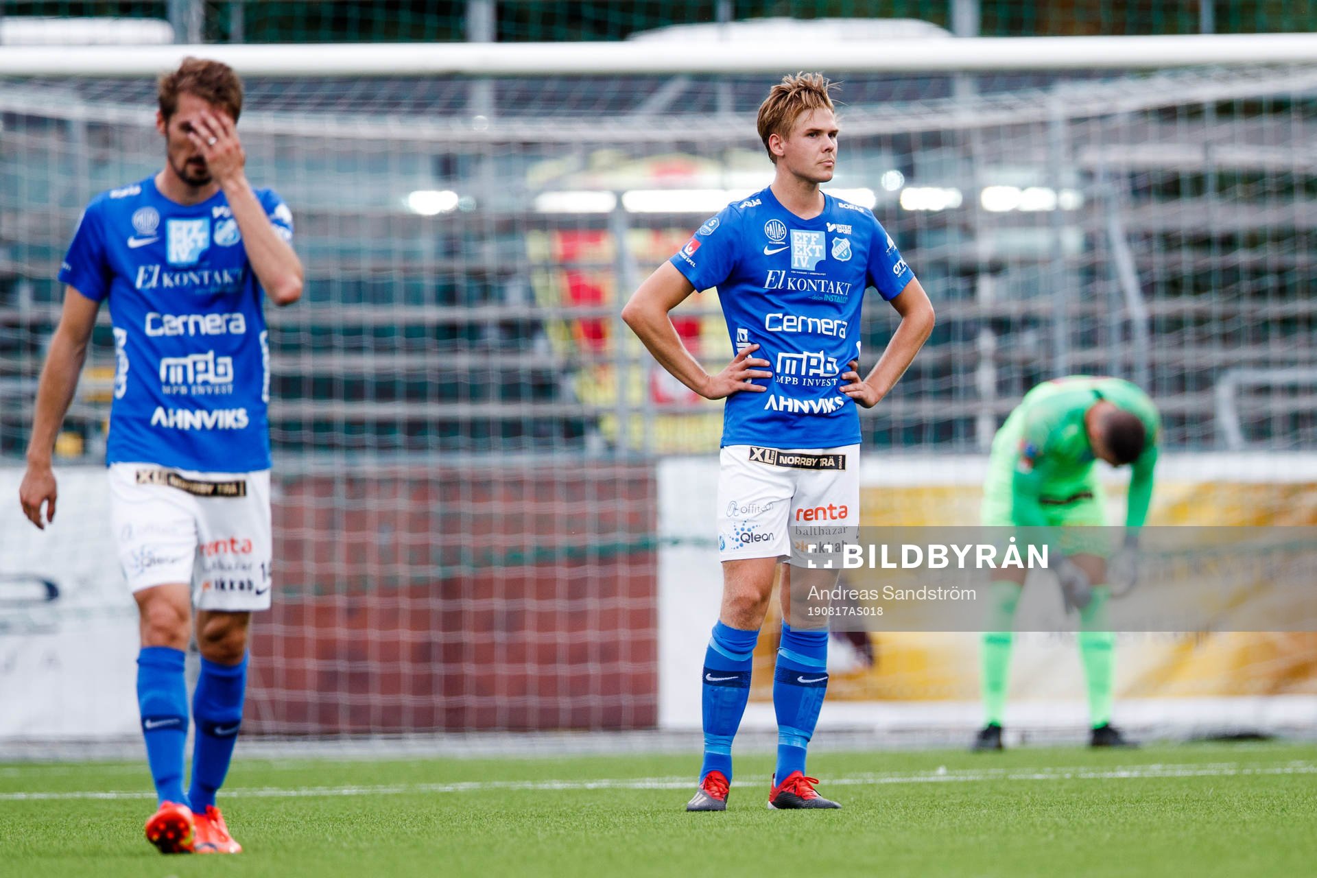 Norrbys Didric Andersson och Dardan Rexhepi deppar