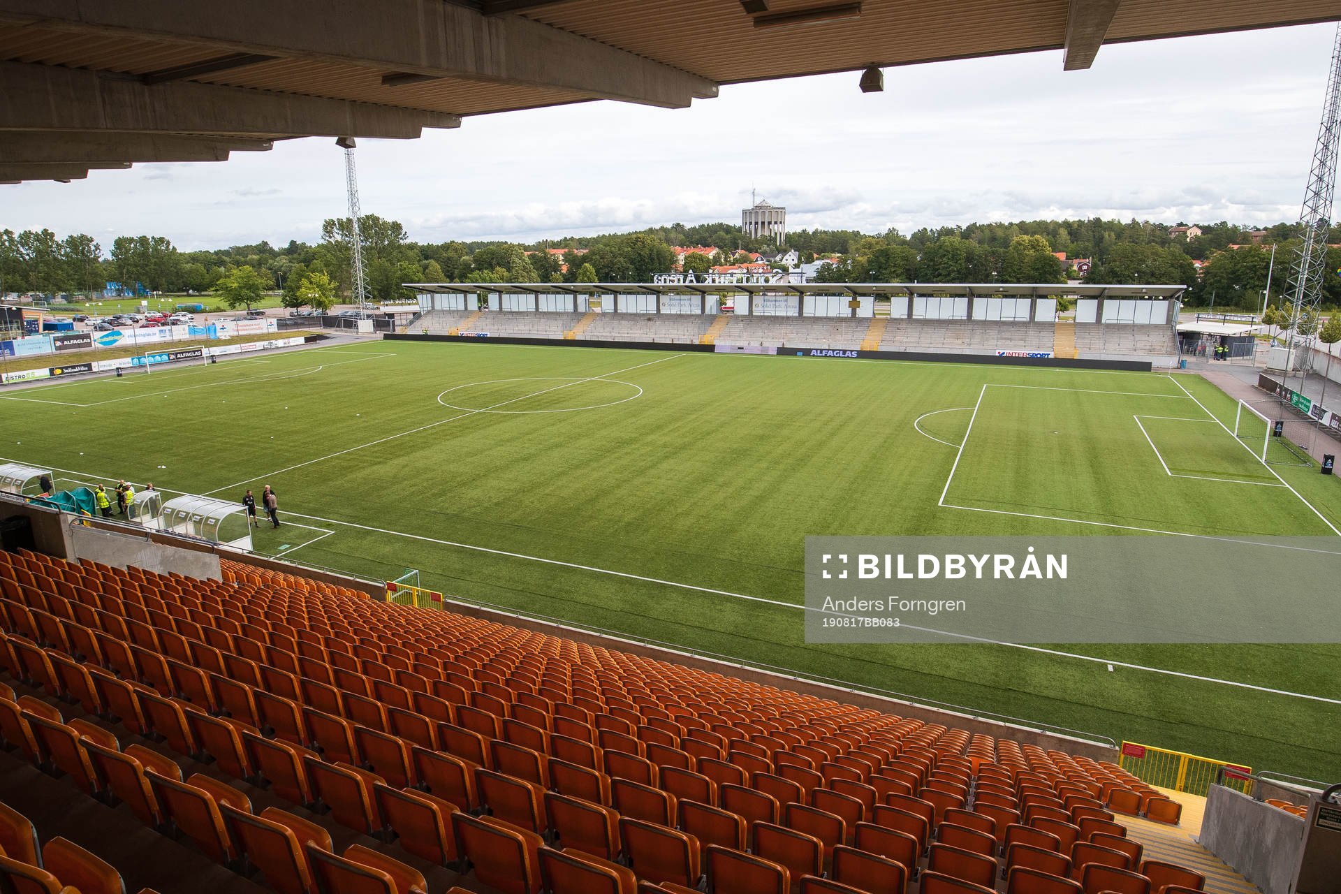 Västerås, Solid Park Arena innan fotbollsmatchen i