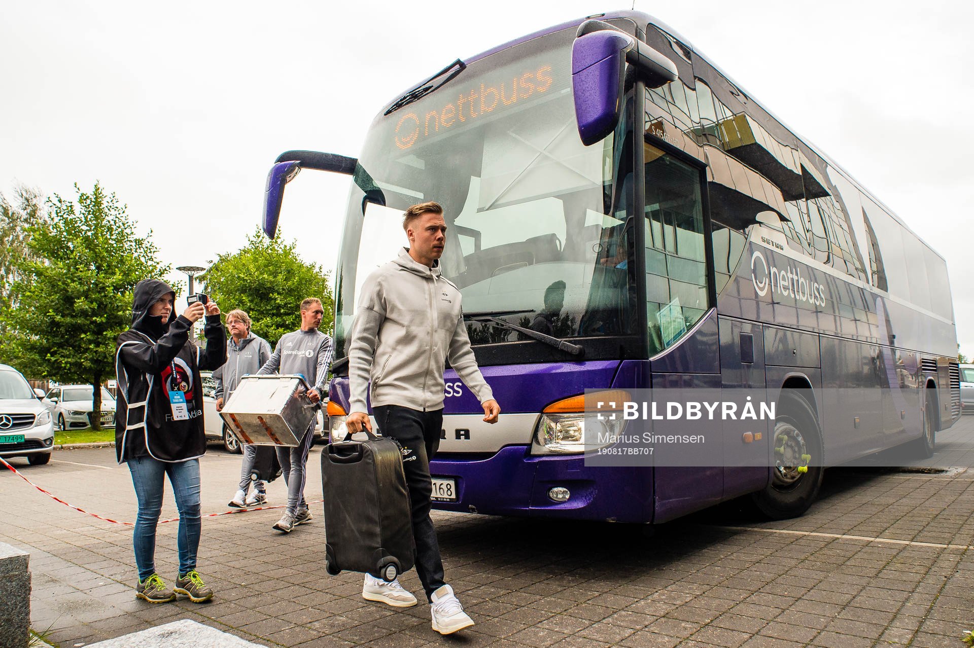 Alexander Toft Søderlund of Rosenborg arrives