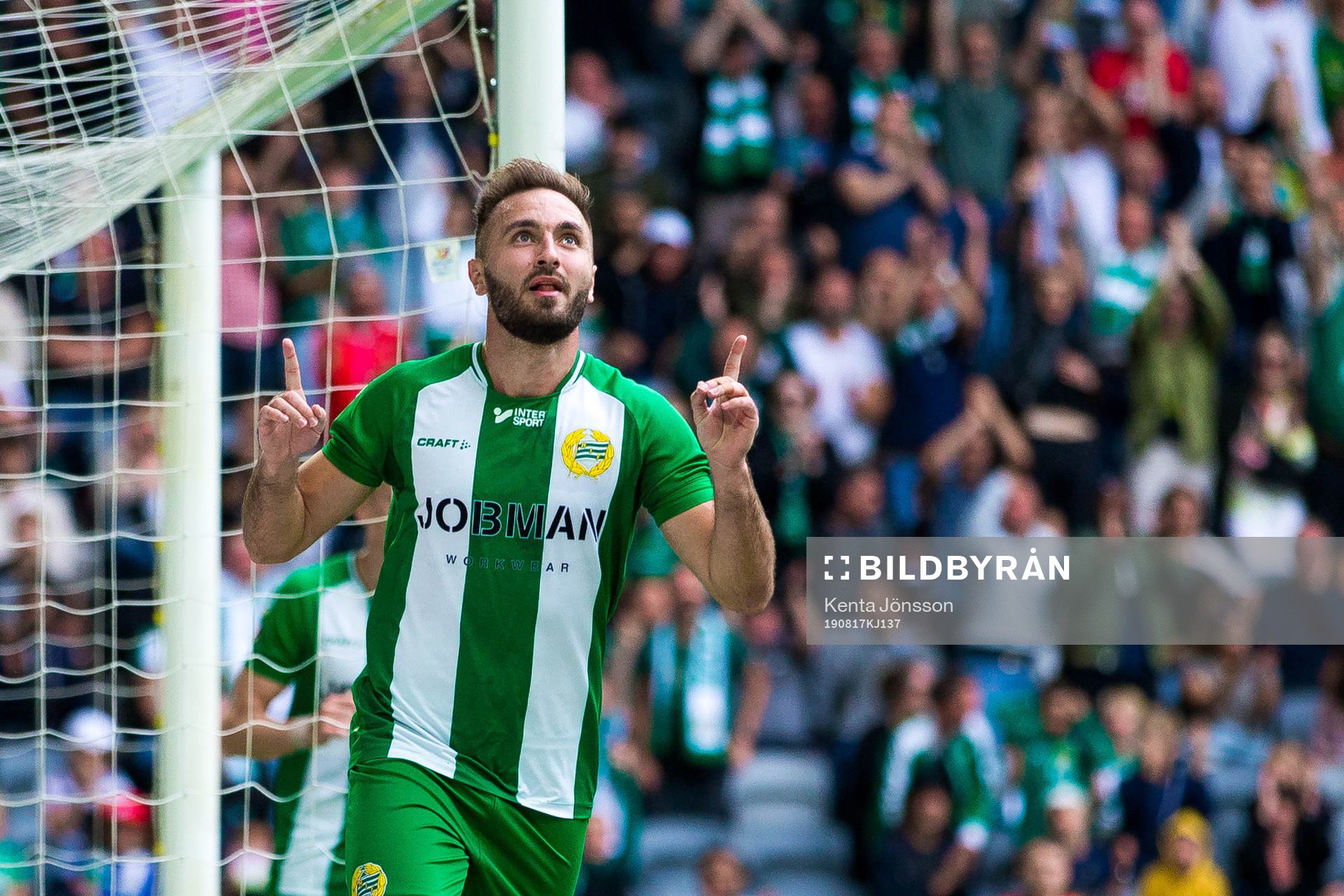 Hammarbys Muamer Tankovic jublar