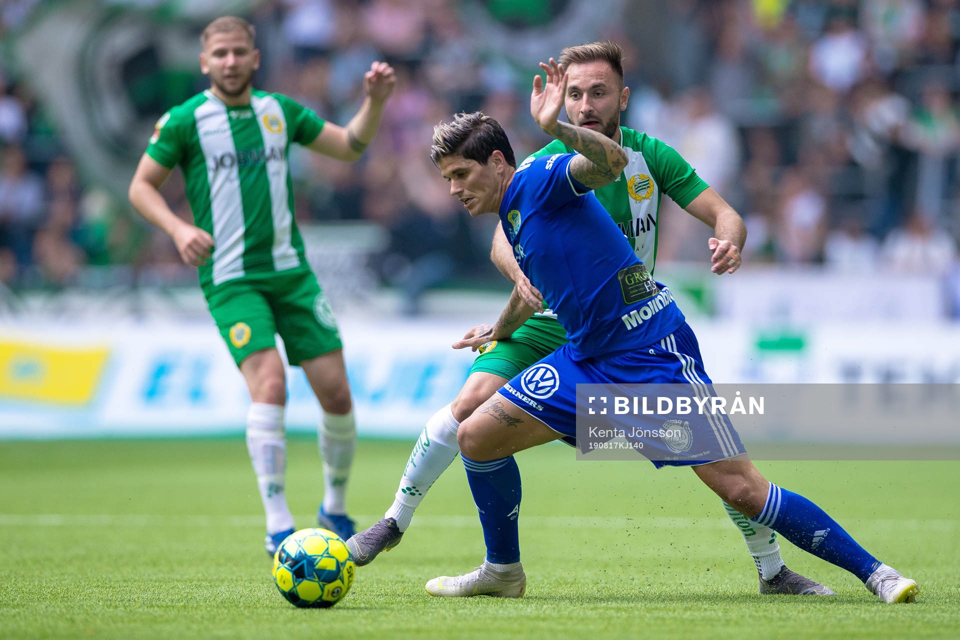 Sundsvalls David Batanero och Hammarbys Muamer Tankovic