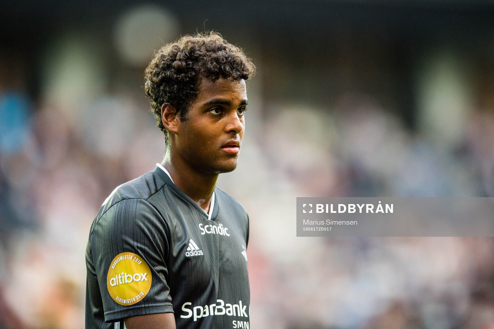 Emil Konradsen Ceide of Rosenborg during the Eliteserien match between Odd and Rosenborg on August 17, 2019 in Skien.