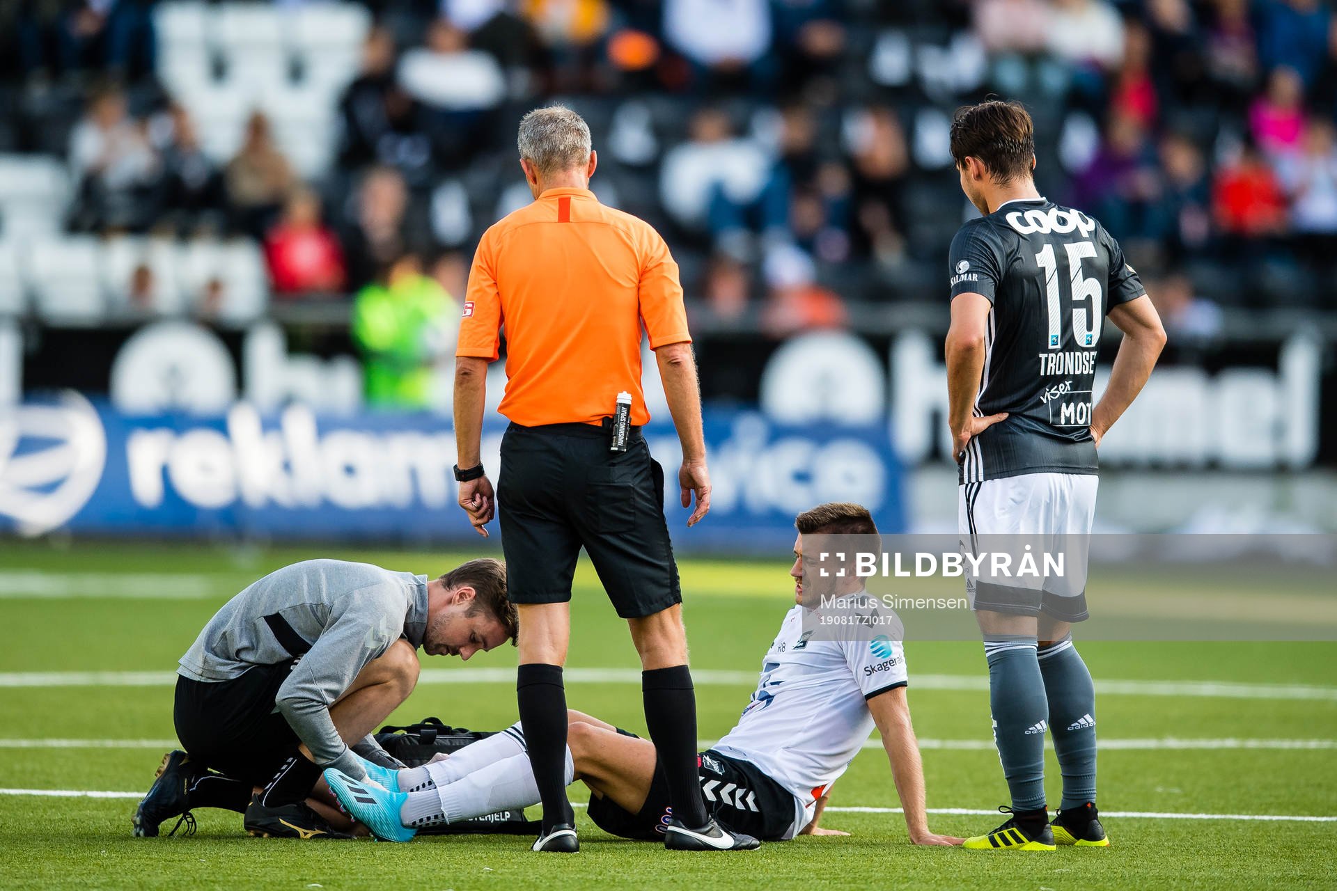 Vebjørn Alvestad Hoff of Odd in pain