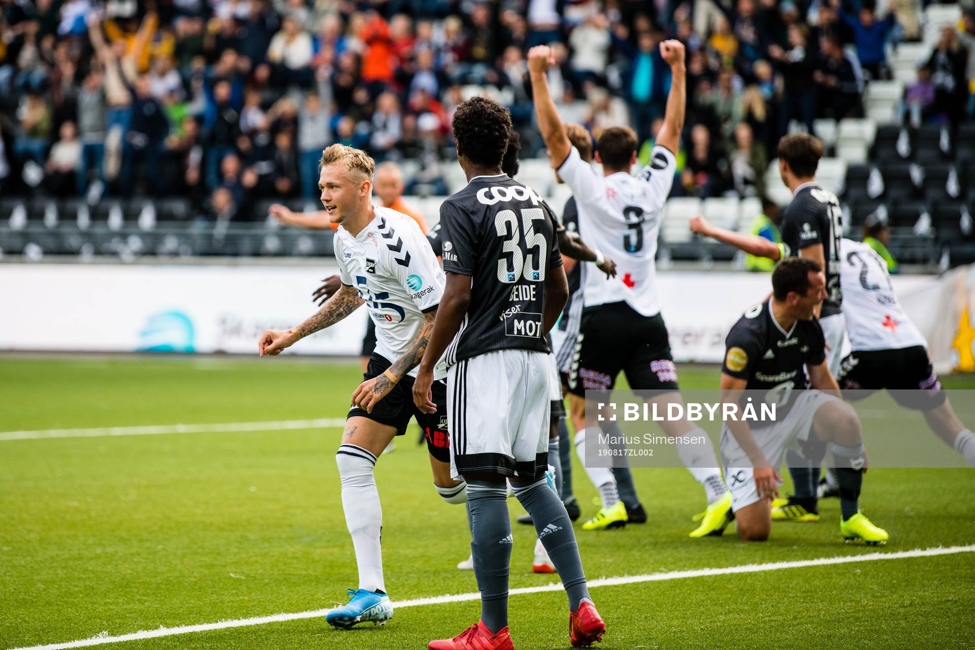 Birk Risa of Odd celebrates