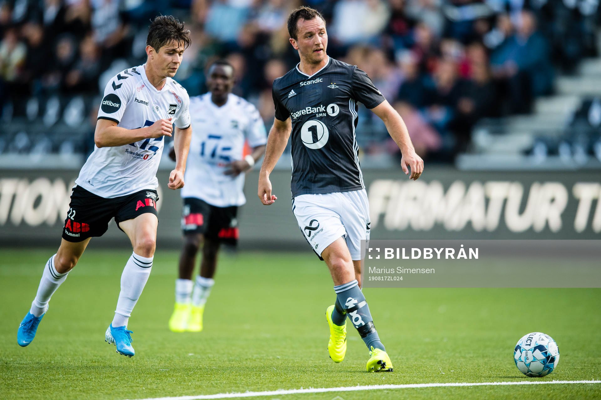 Torgeir Børven of Odd and Even Hovland of Rosenborg