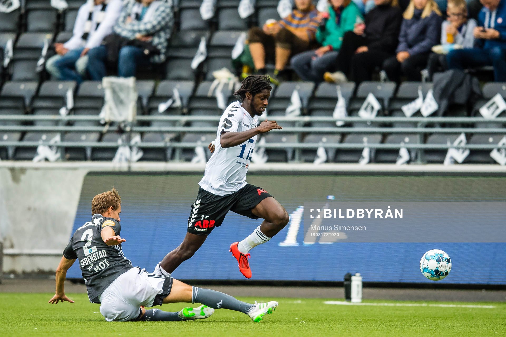 Vegar Eggen Hedenstad of Rosenborg and Moussa Jailani