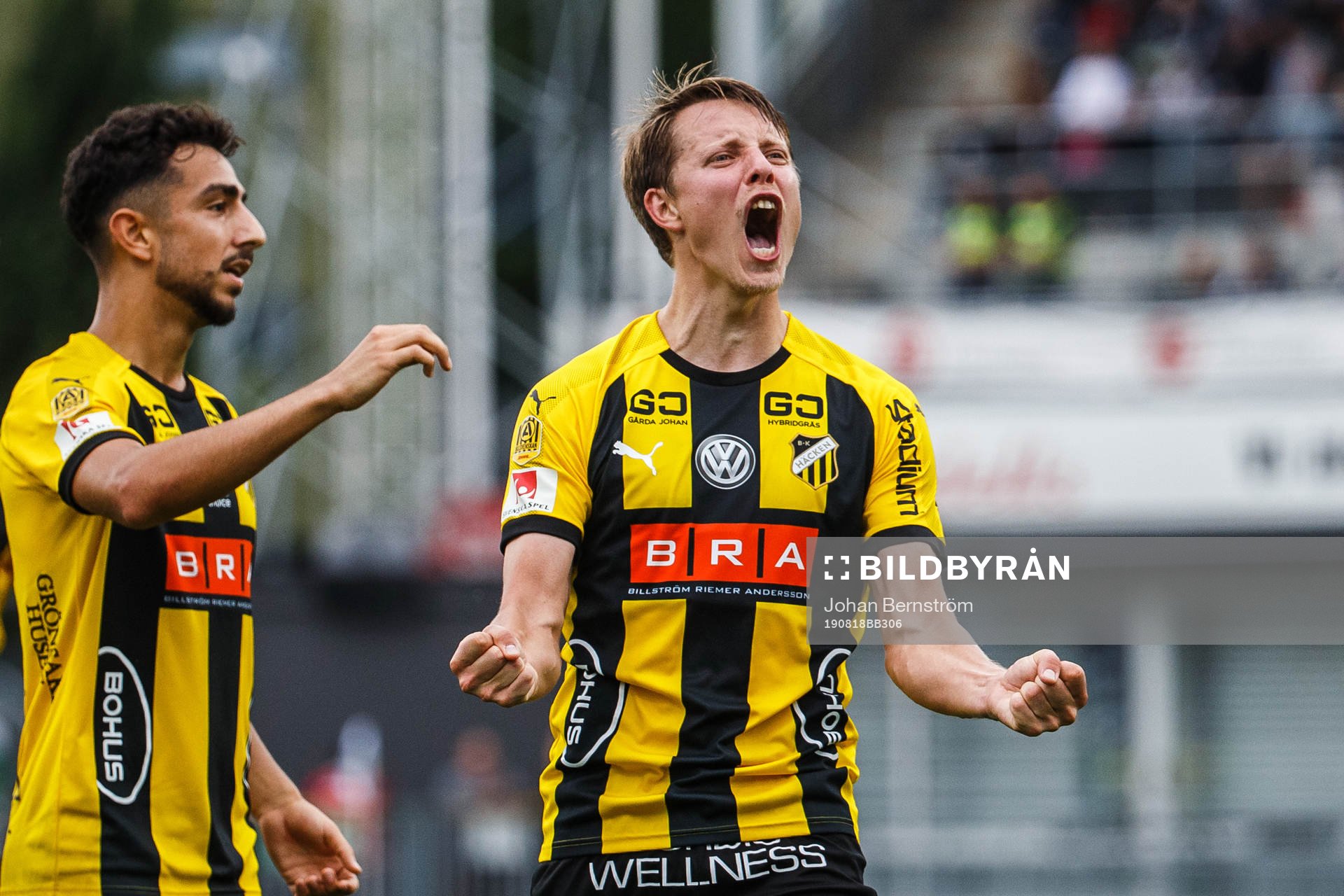 Häckens Viktor Lundberg jublar