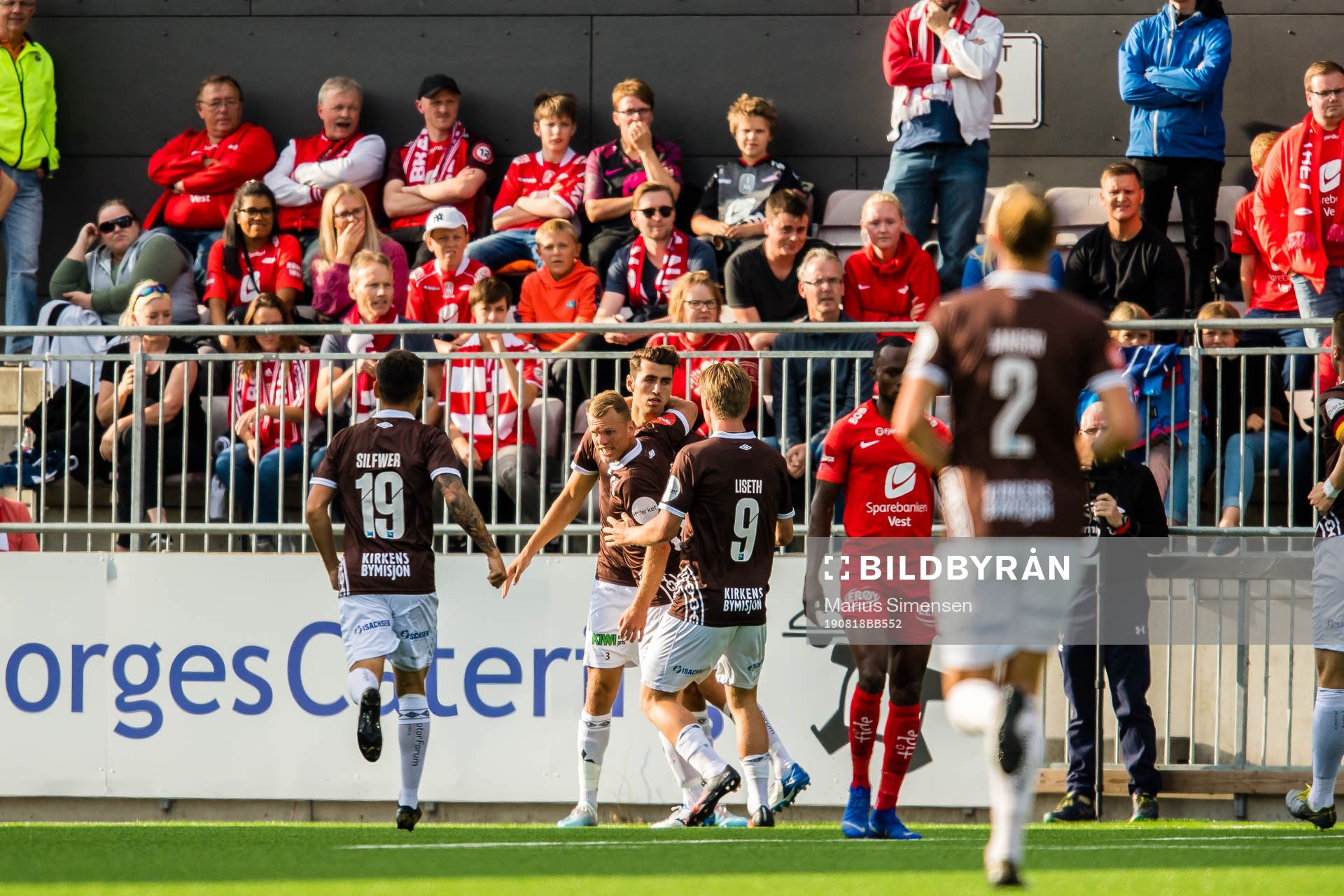 Stian Semb Aasmundsen of Mjøndalen celebrates