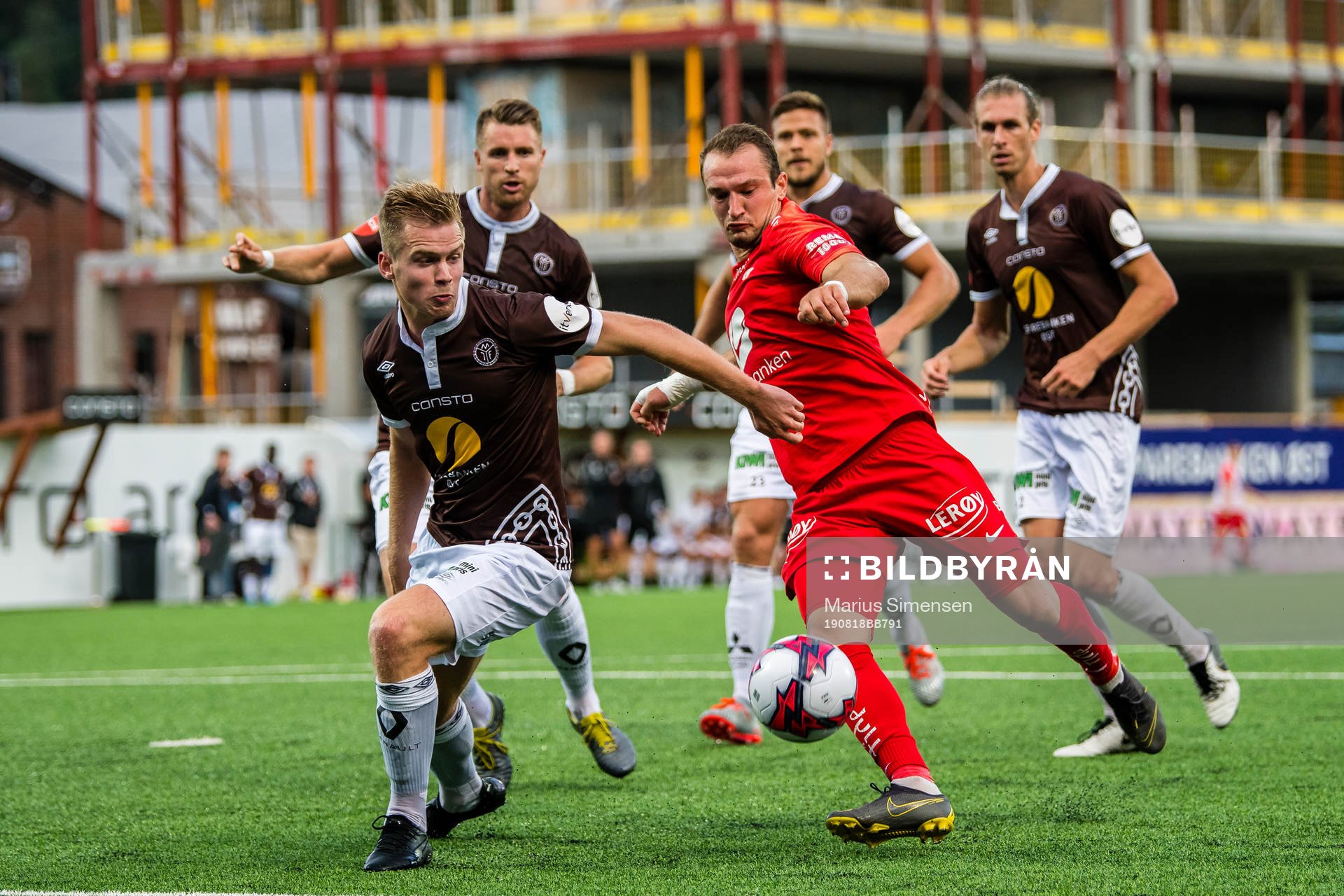William Sælid Sell of Mjøndalen and Veton Berisha of Brann