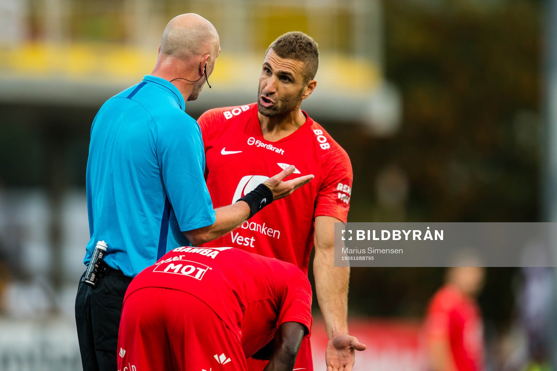 Azar Karadas of Brann reacts
