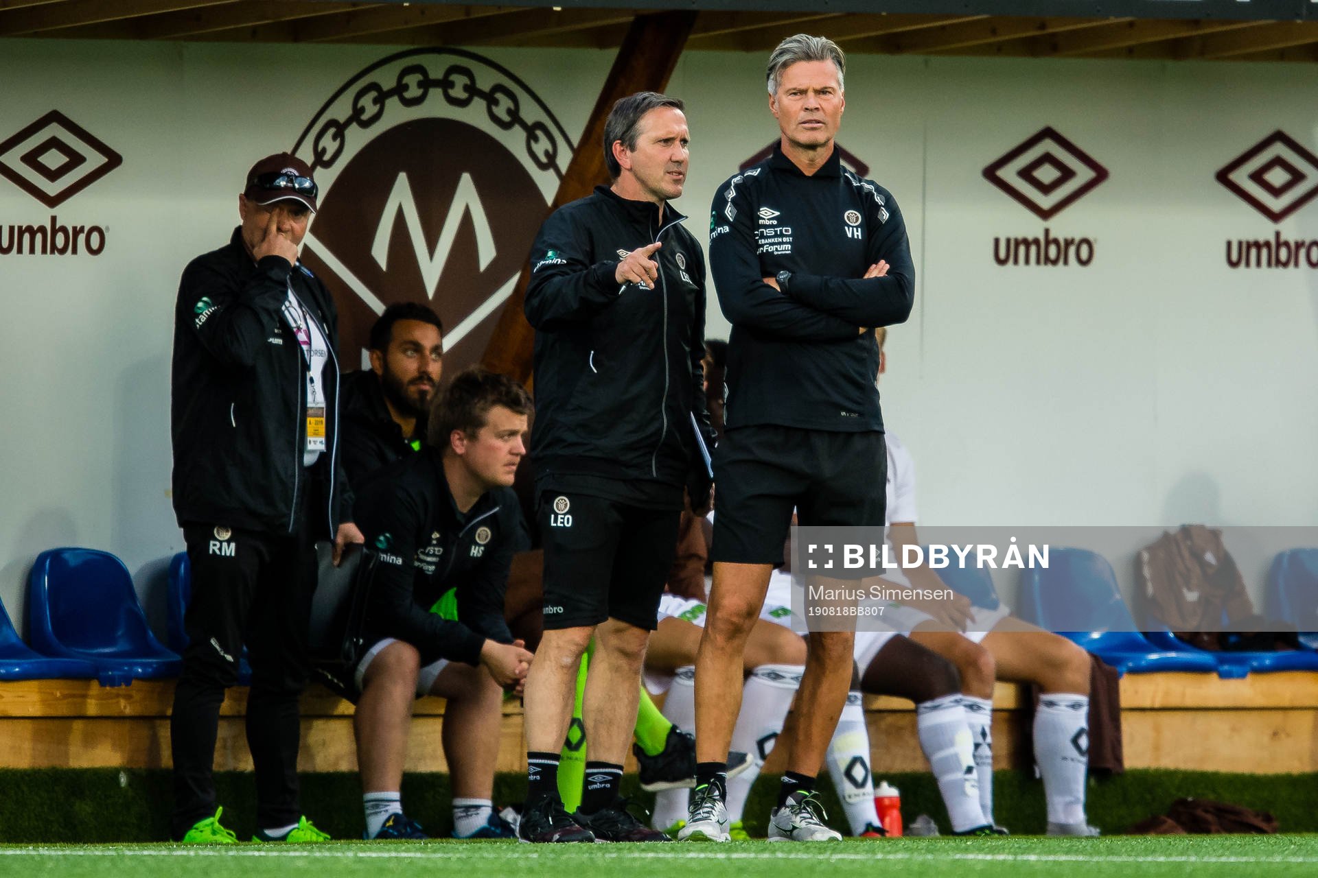 Øyvind Leonhardsen, assistant coach of Mjøndalen,  and