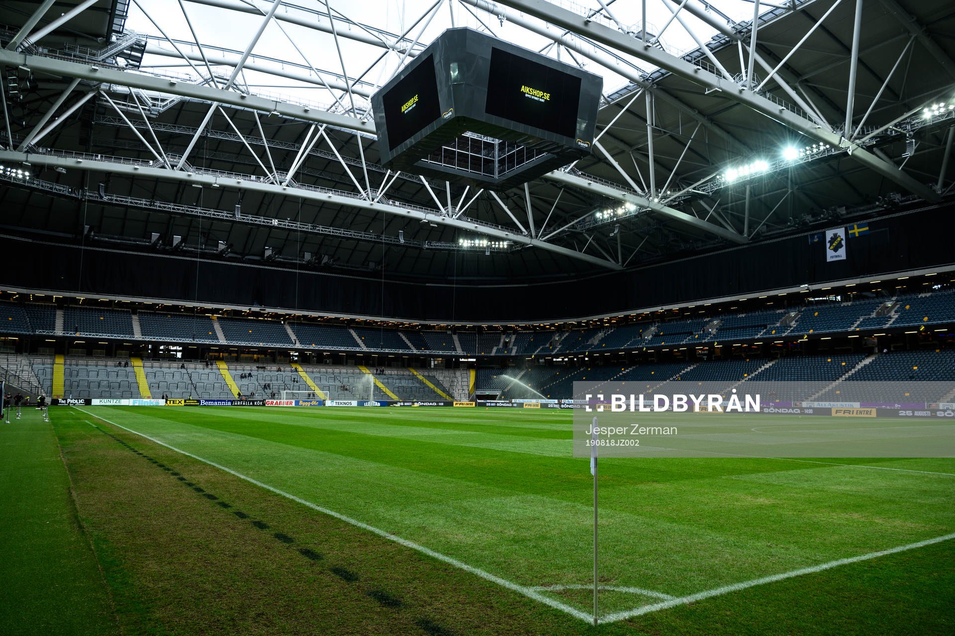 Interiör vy av Friends Arena