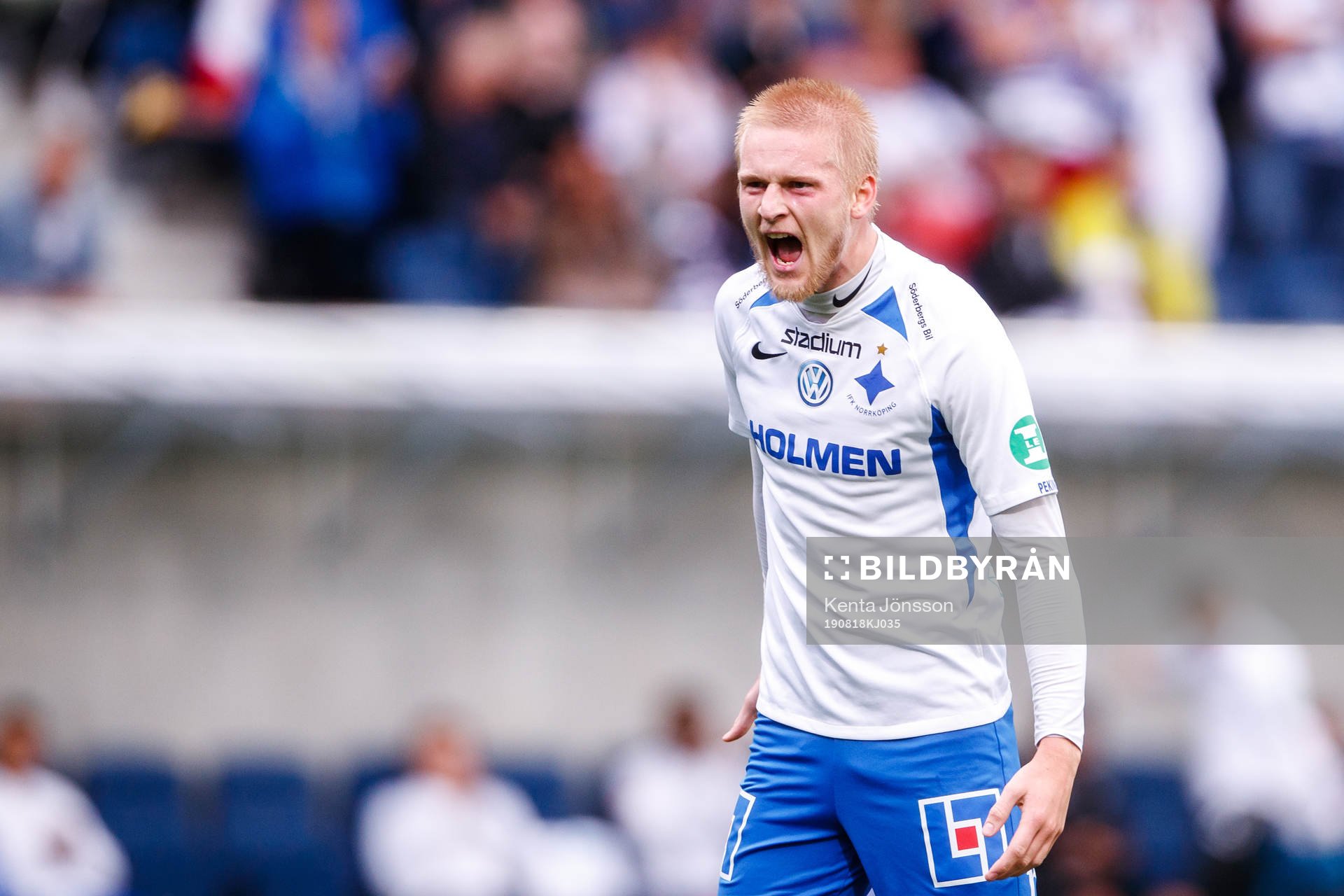 IFK Norrköpings Kalle Holmberg jublar