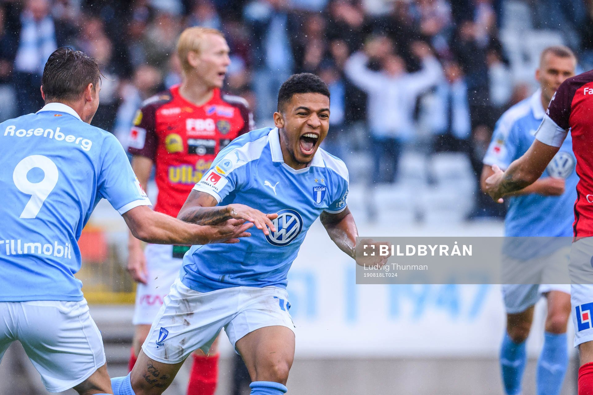 Malmö FFs Romain Gall jublar