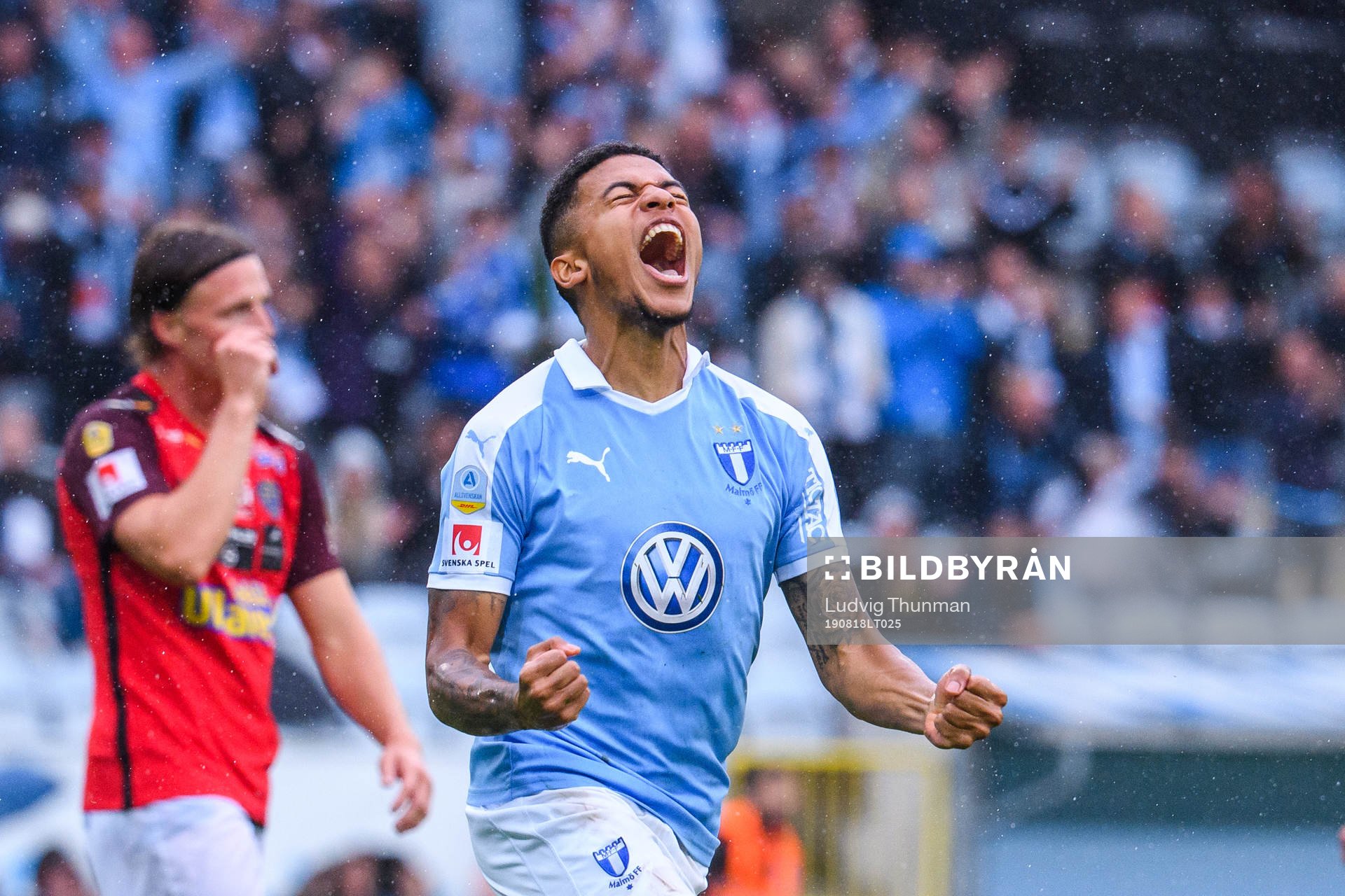 Malmö FFs Romain Gall jublar