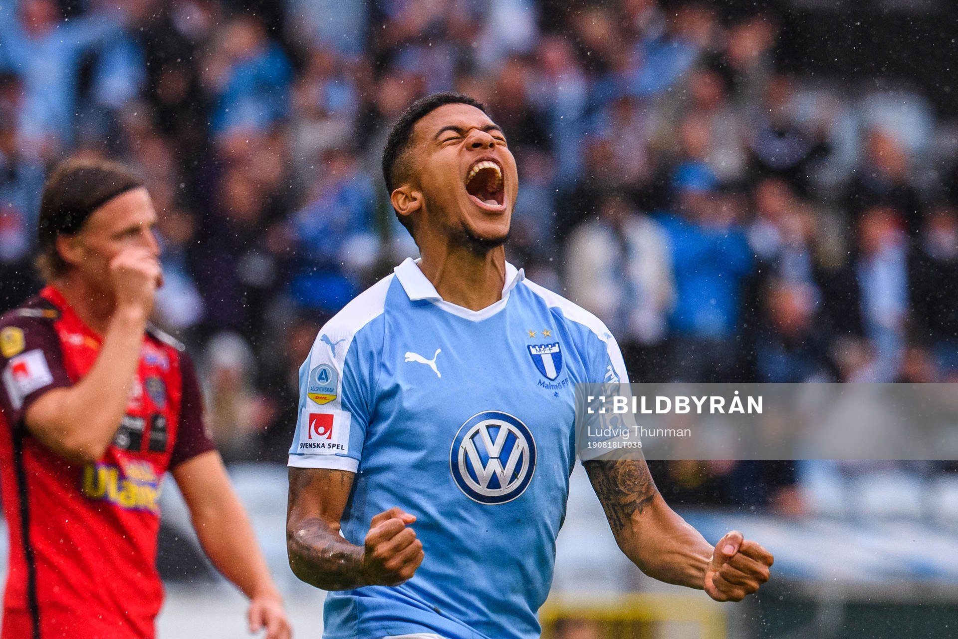 Malmö FFs Romain Gall jublar