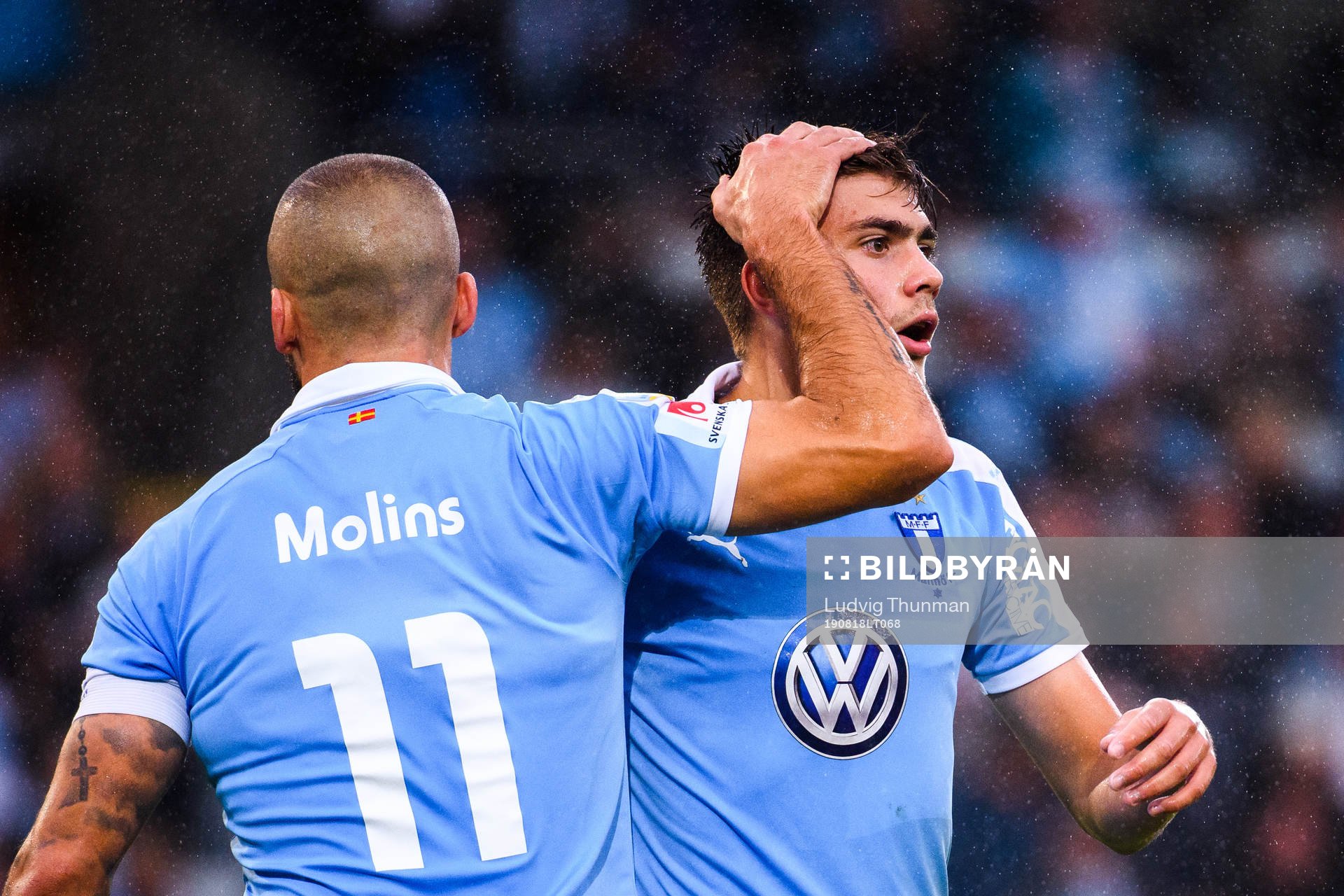 Malmö FFs Guillermo Molins och Tim Prica