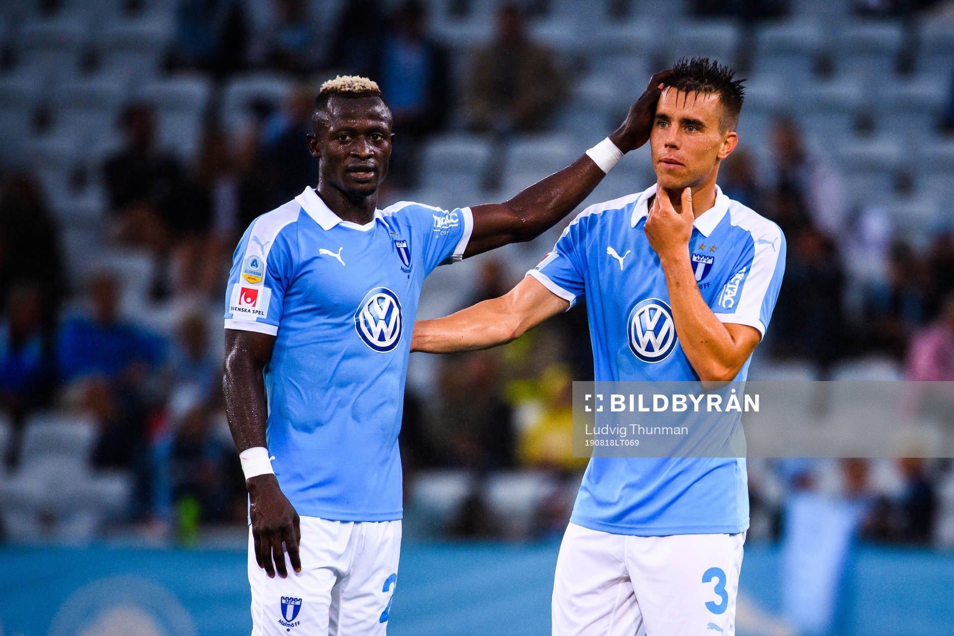 Malmö FFs Bonke Innocent och Jonas Knudsen