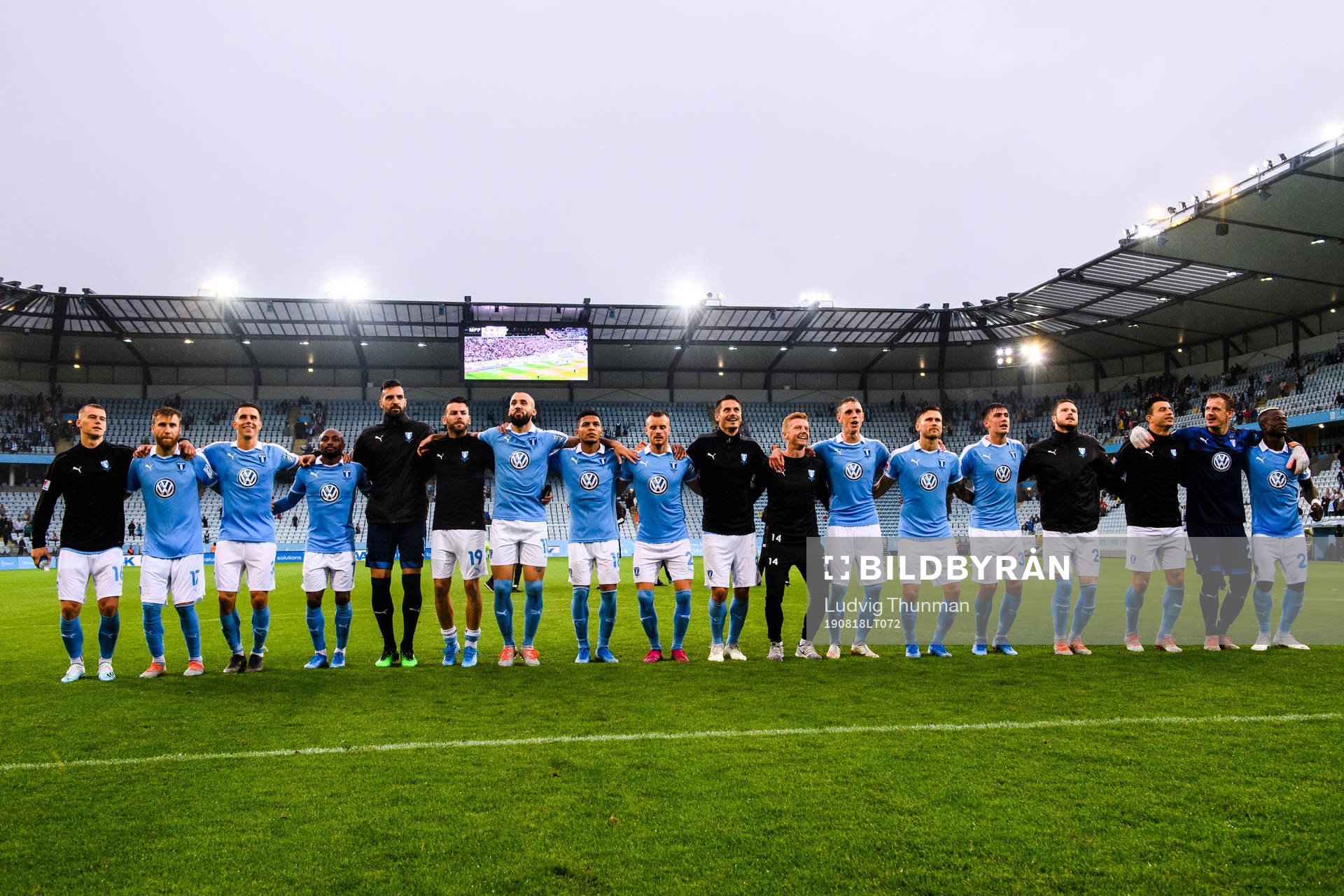 Malmö FFs spelare jublar