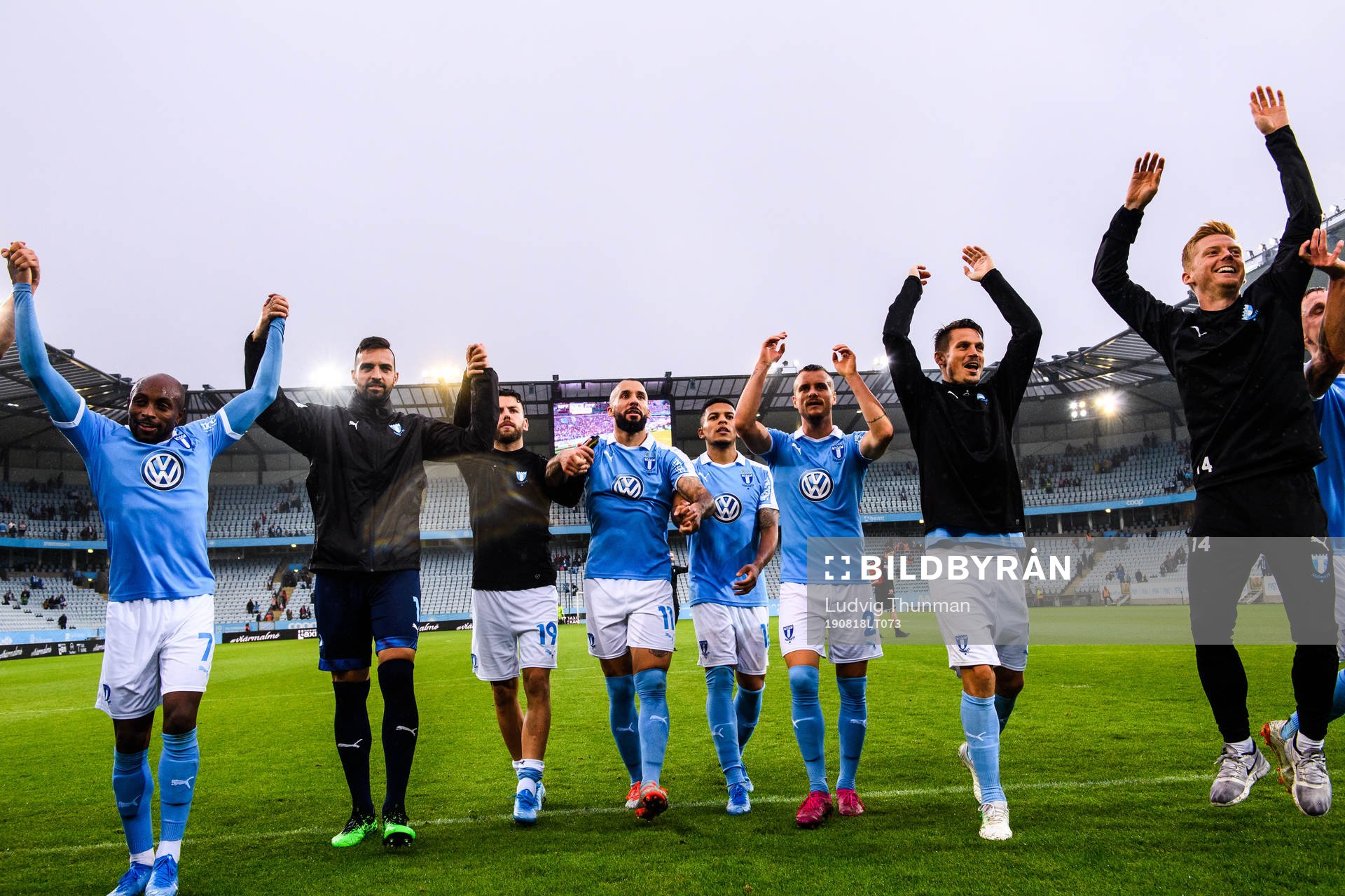 Malmö FFs spelare jublar