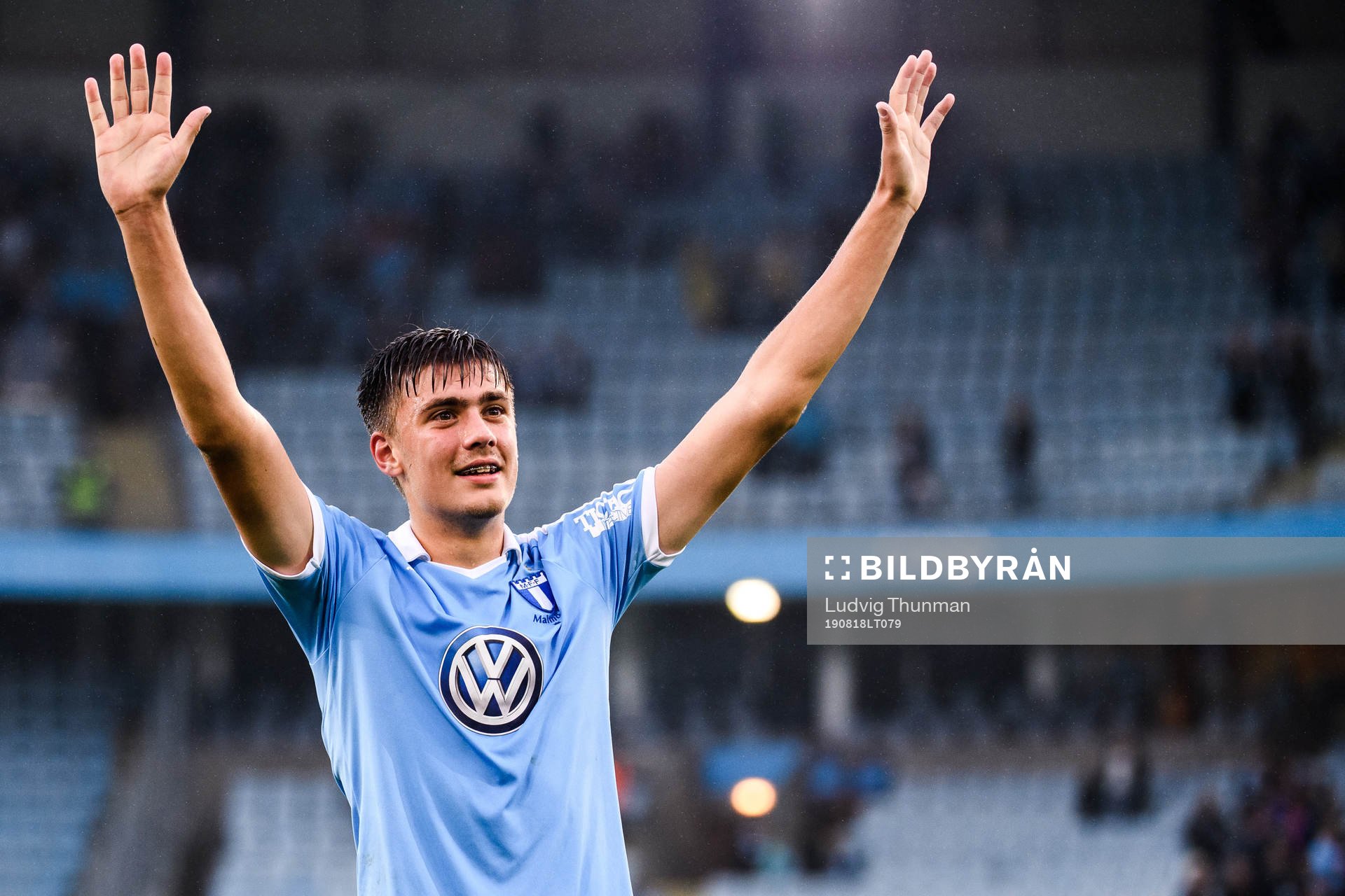 Malmö FFs Tim Prica jublar