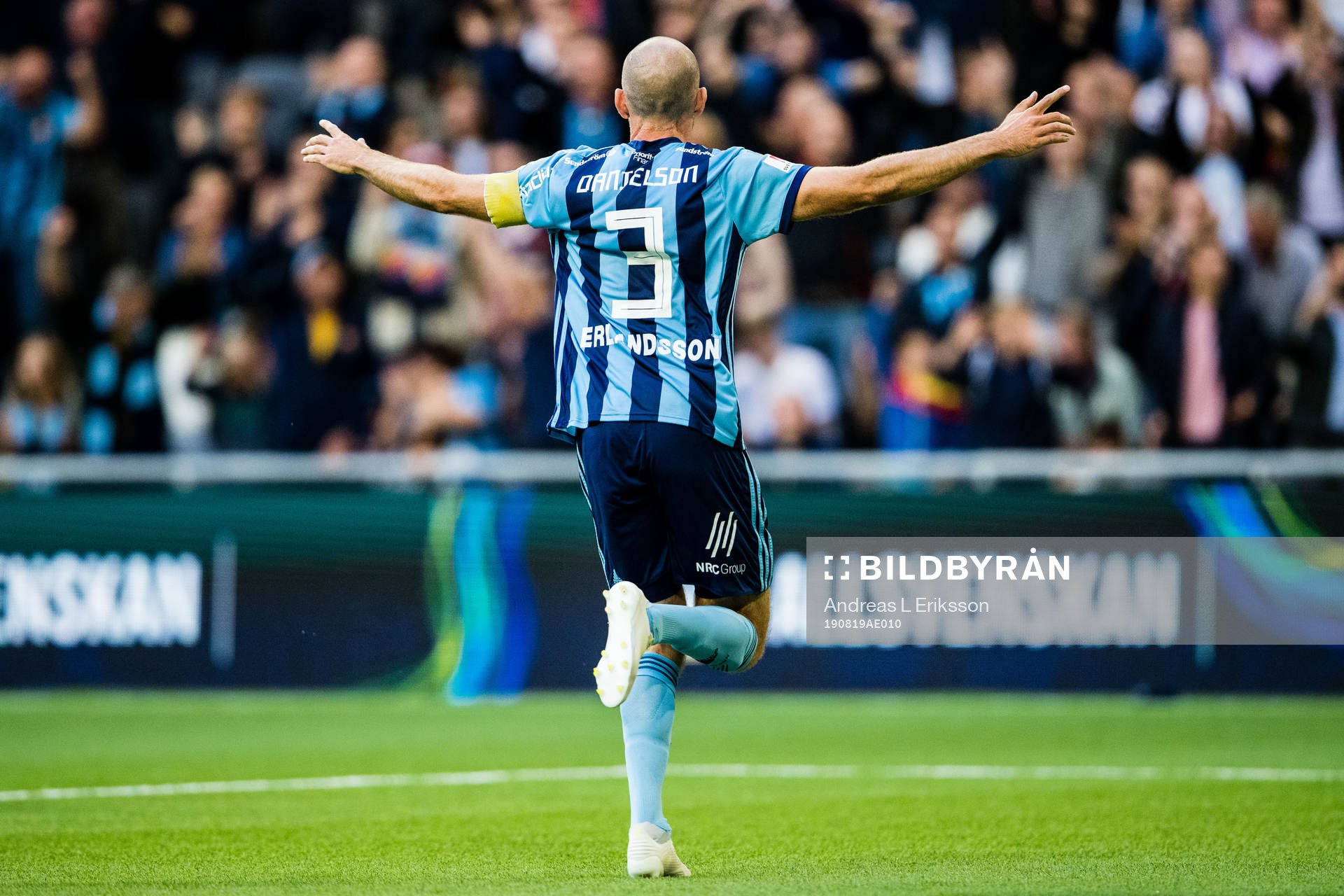 Djurgårdens Marcus Danielson jublar