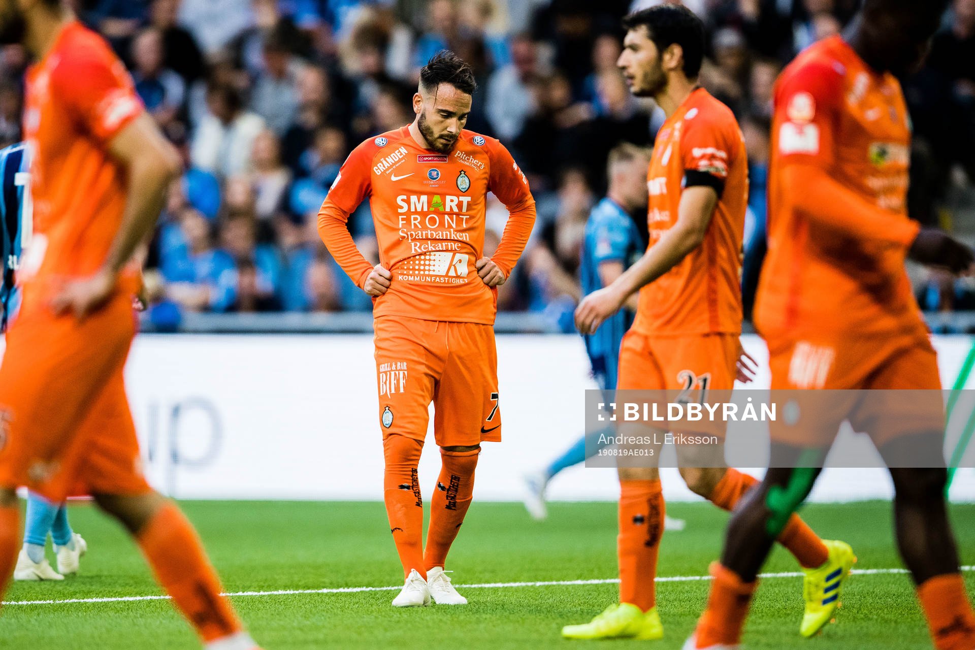 AFC Eskilstunas Dzenis Kozica och Anel Rashkaj deppar