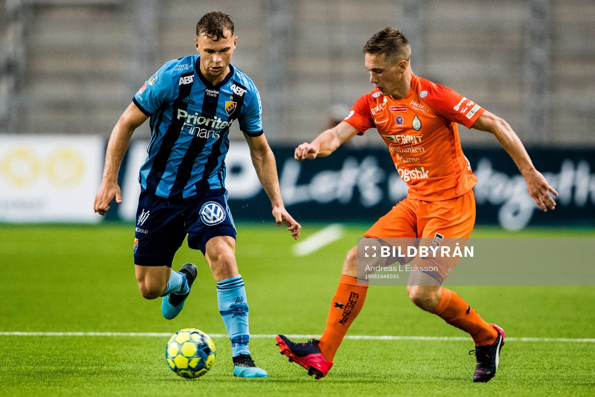 Djurgårdens Jesper Karlström och AFC Eskilstunas Gustav