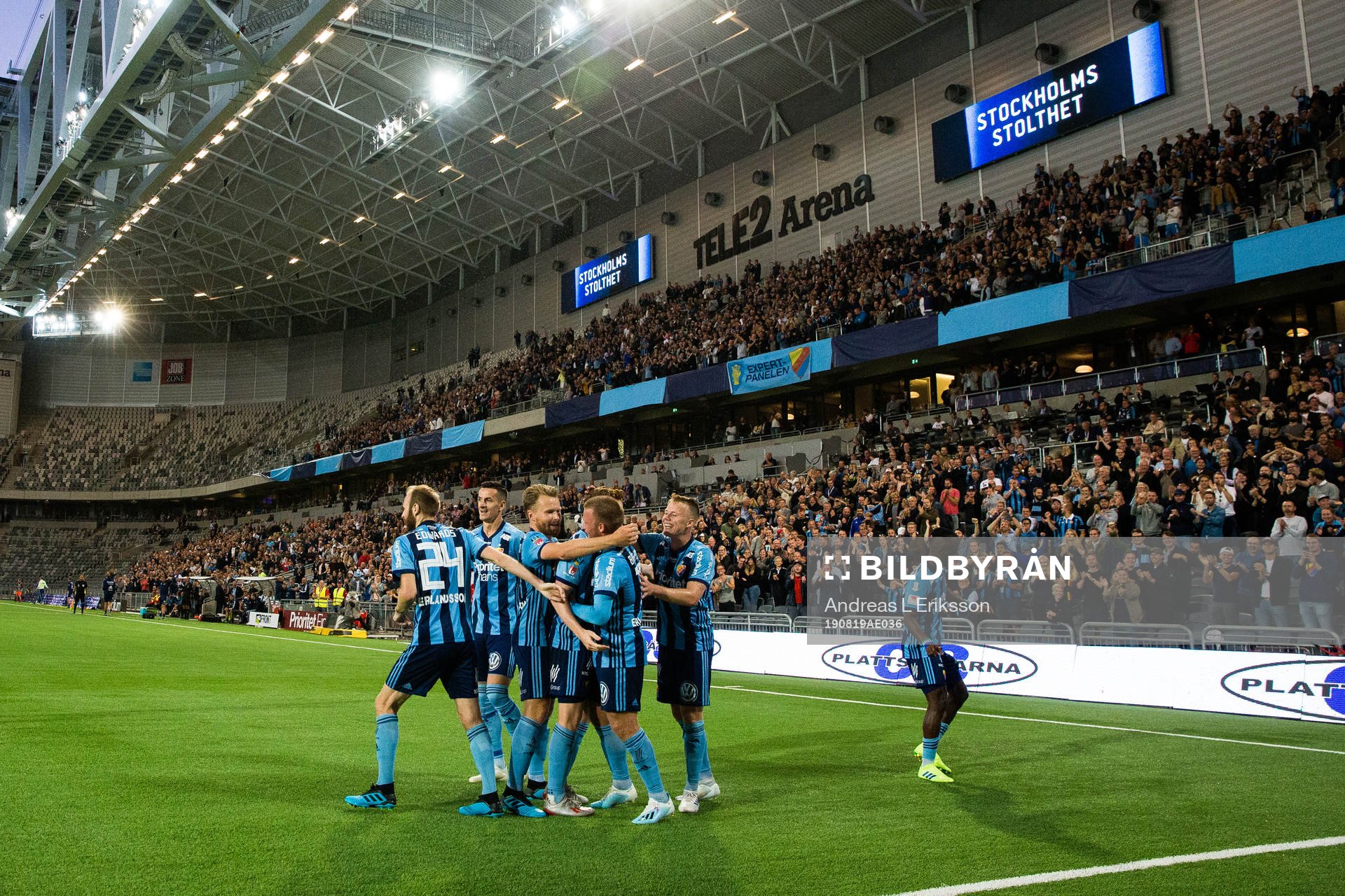 Djurgårdens spelare jublar