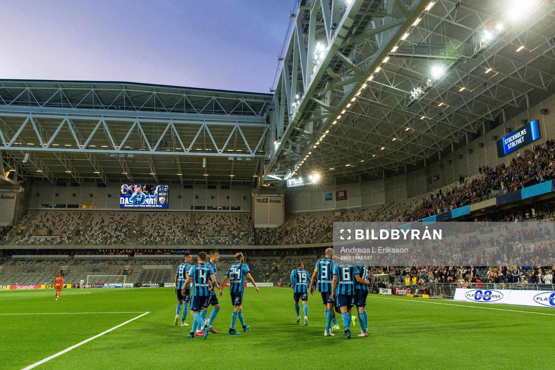 Djurgårdens spelare jublar