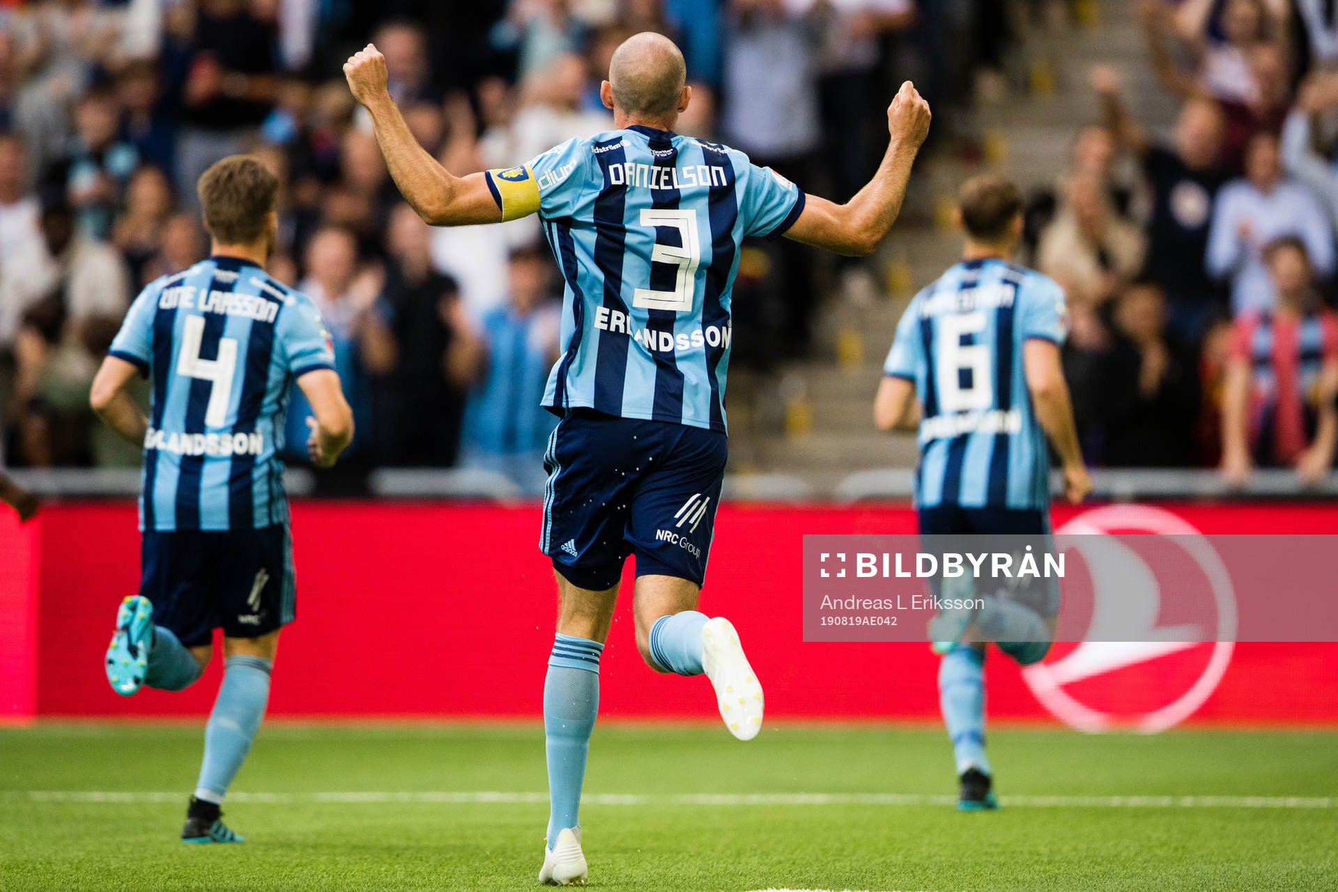 Djurgårdens Jacob Une Larsson, Marcus Danielson och Jesper