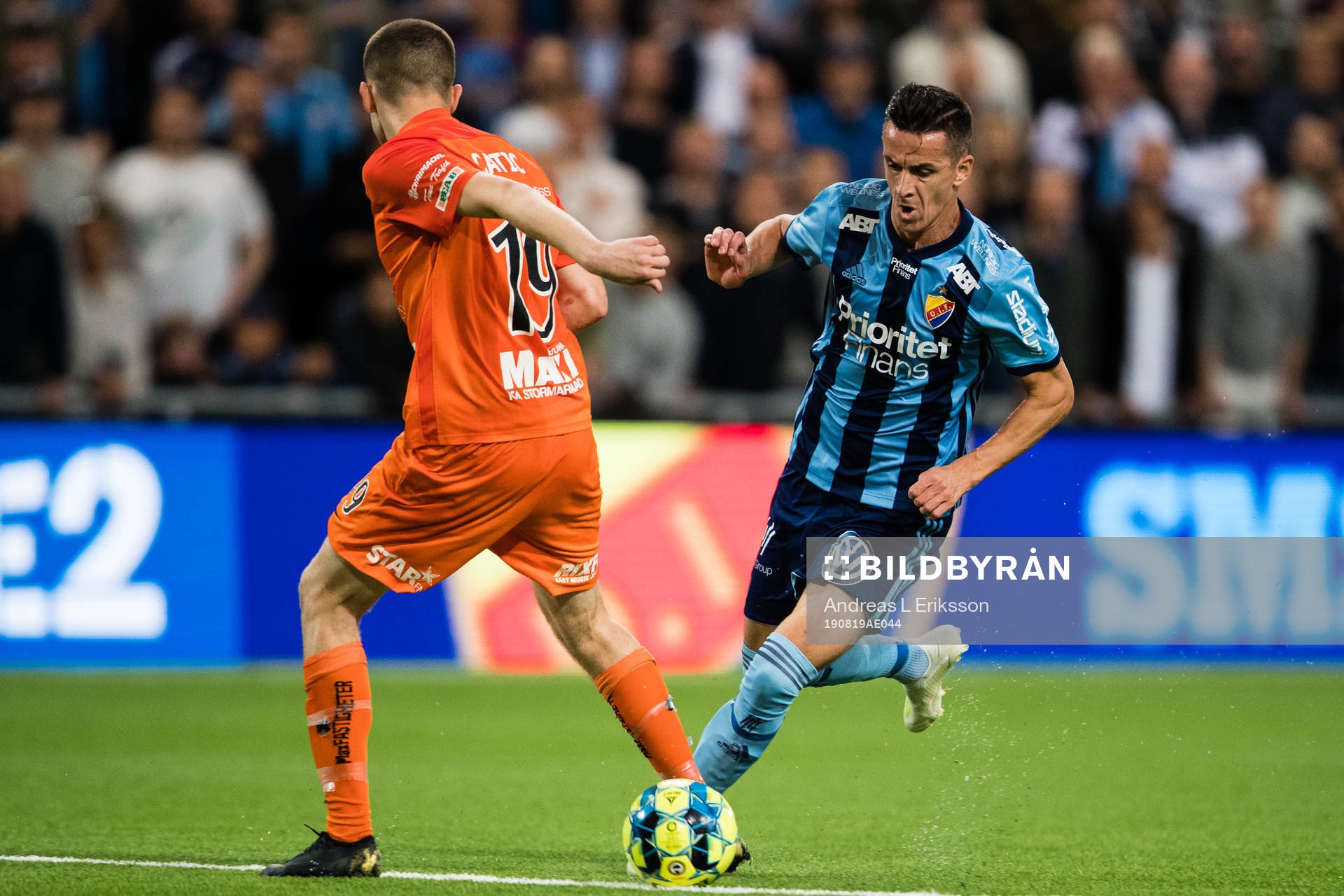 AFC Eskilstunas Adnan Catic Djurgårdens Haris Radetinac